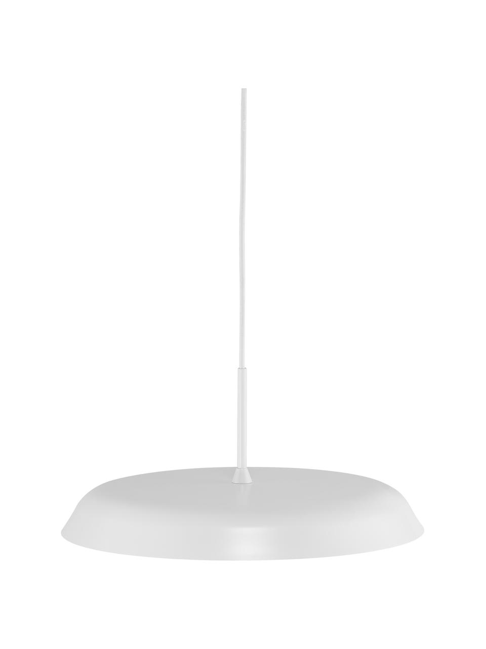 Dimmbare LED-Pendelleuchte Piso in Weiß, Lampenschirm: Metall, beschichtet, Weiß, Ø 36 x H 17 cm