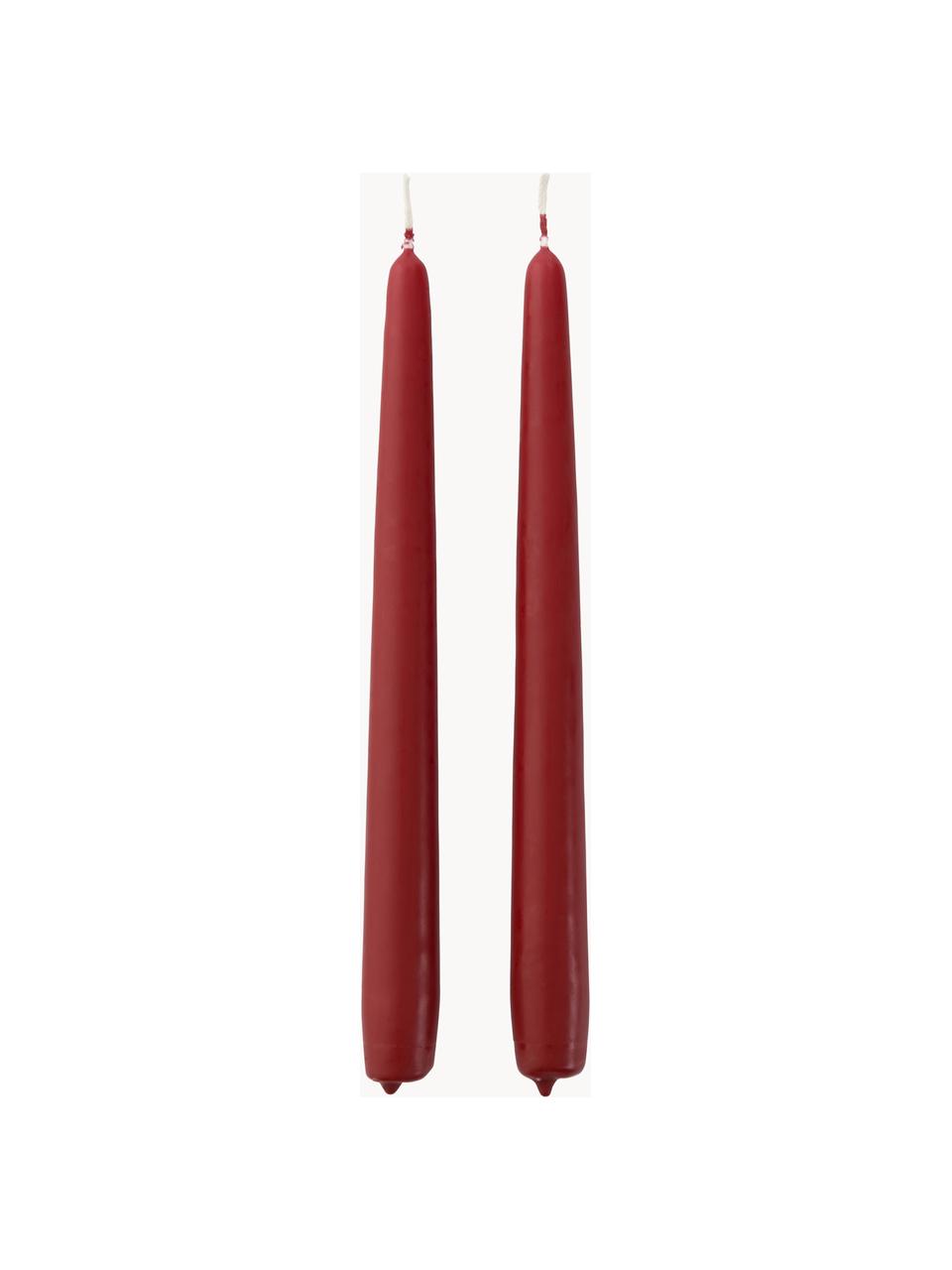 Stolní svíčky Madeon, 2 ks, 40 % stearin, 60 % parafín, Vínově červená, V 25 cm