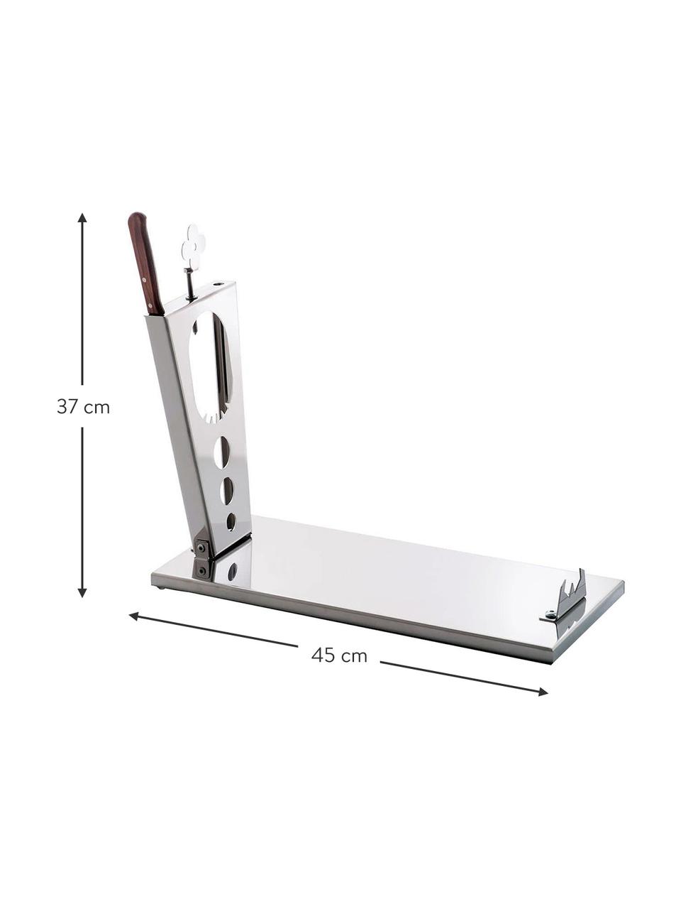 Jamonero Acero, Acero inoxidable, Gris metalizado, An 45 x H 37 cm