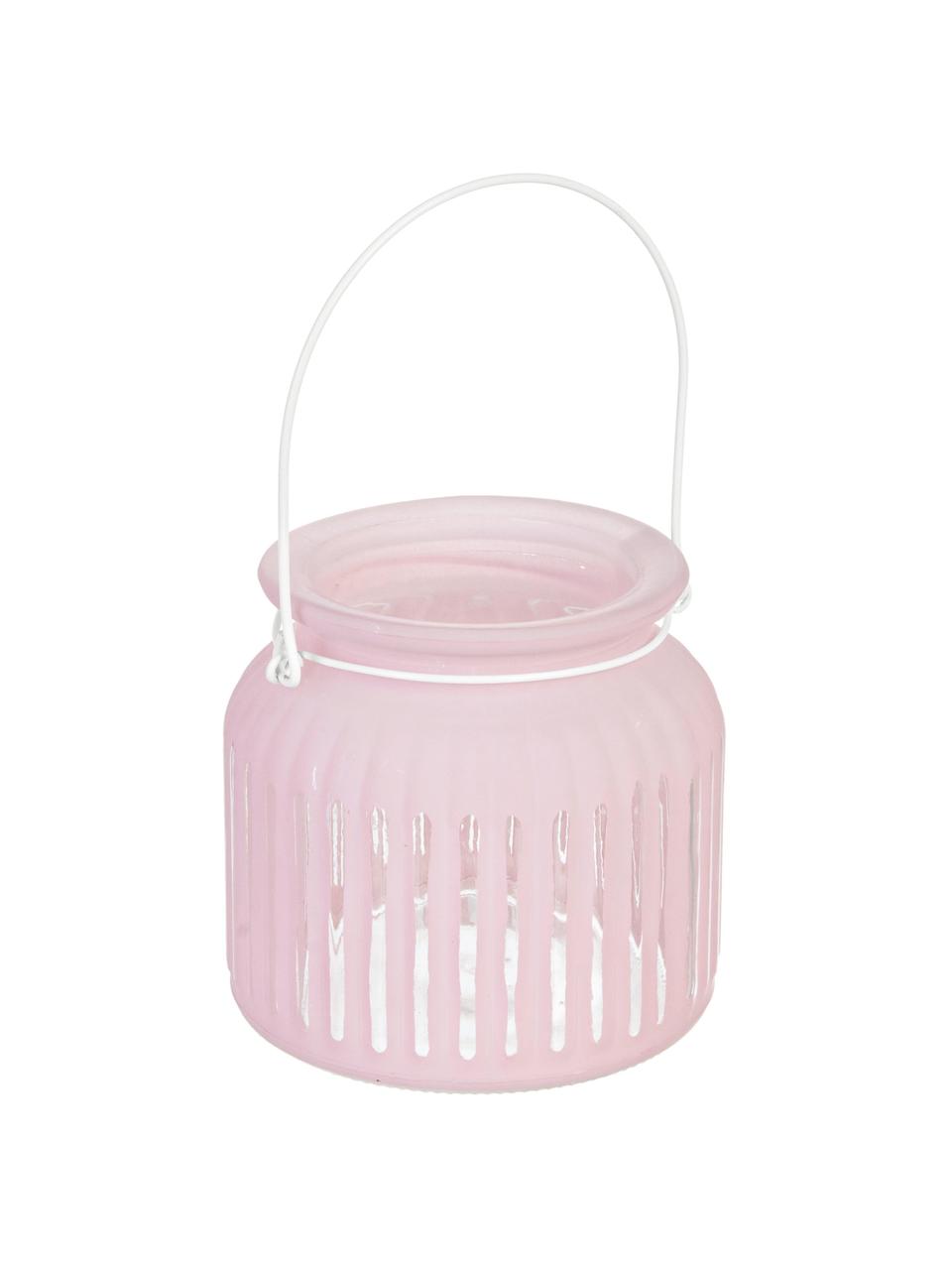 Photophore verre rose Claire, Rose