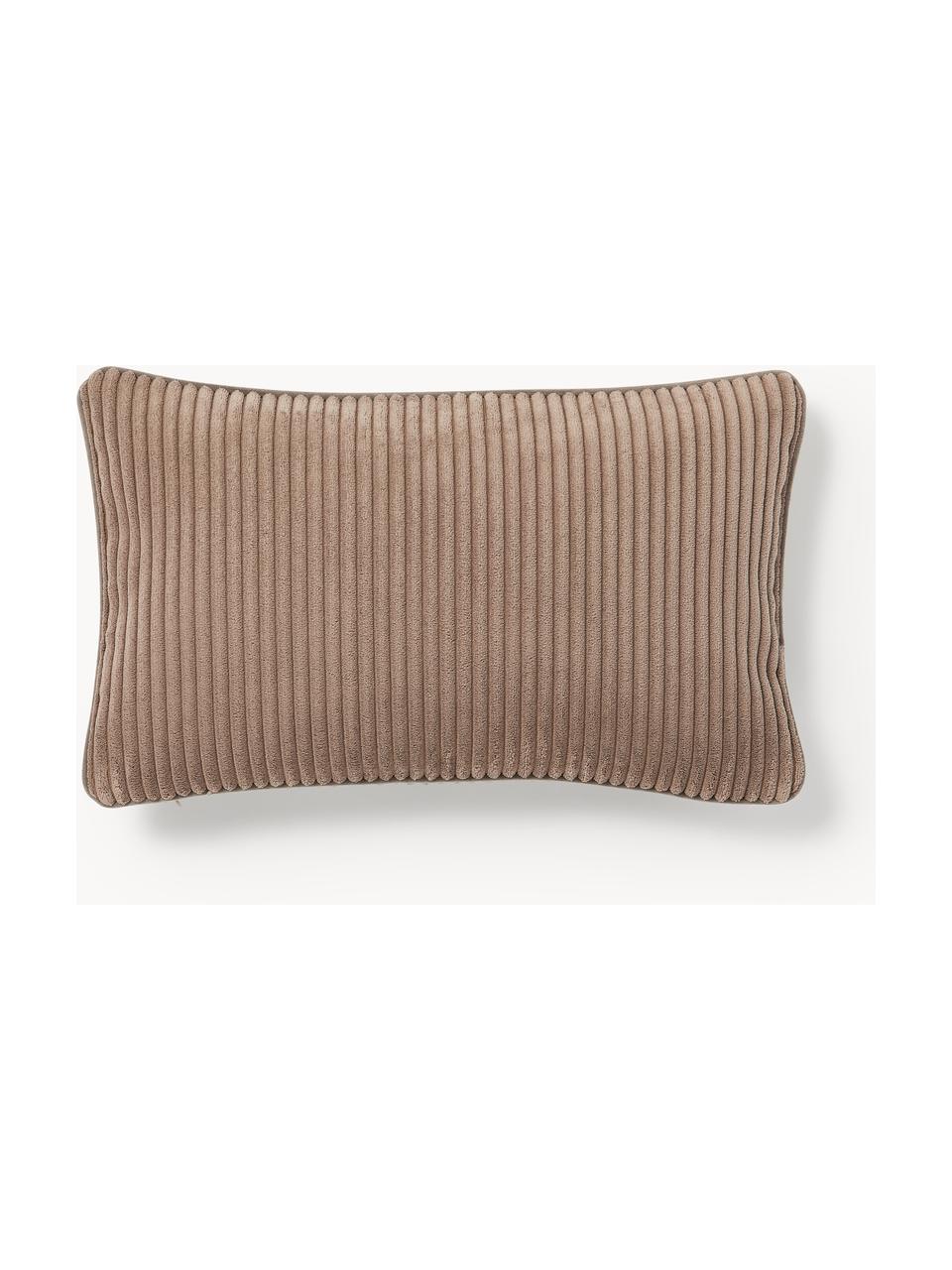 Housse de coussin 50x50 en velours côtelé Kylen, Velours côtelé (90 % polyester, 10 % nylon)
 
Le matériau est certifié STANDARD 100 OEKO-TEX®, 21.HCN.84376, Nougat, larg. 30 x long. 50 cm