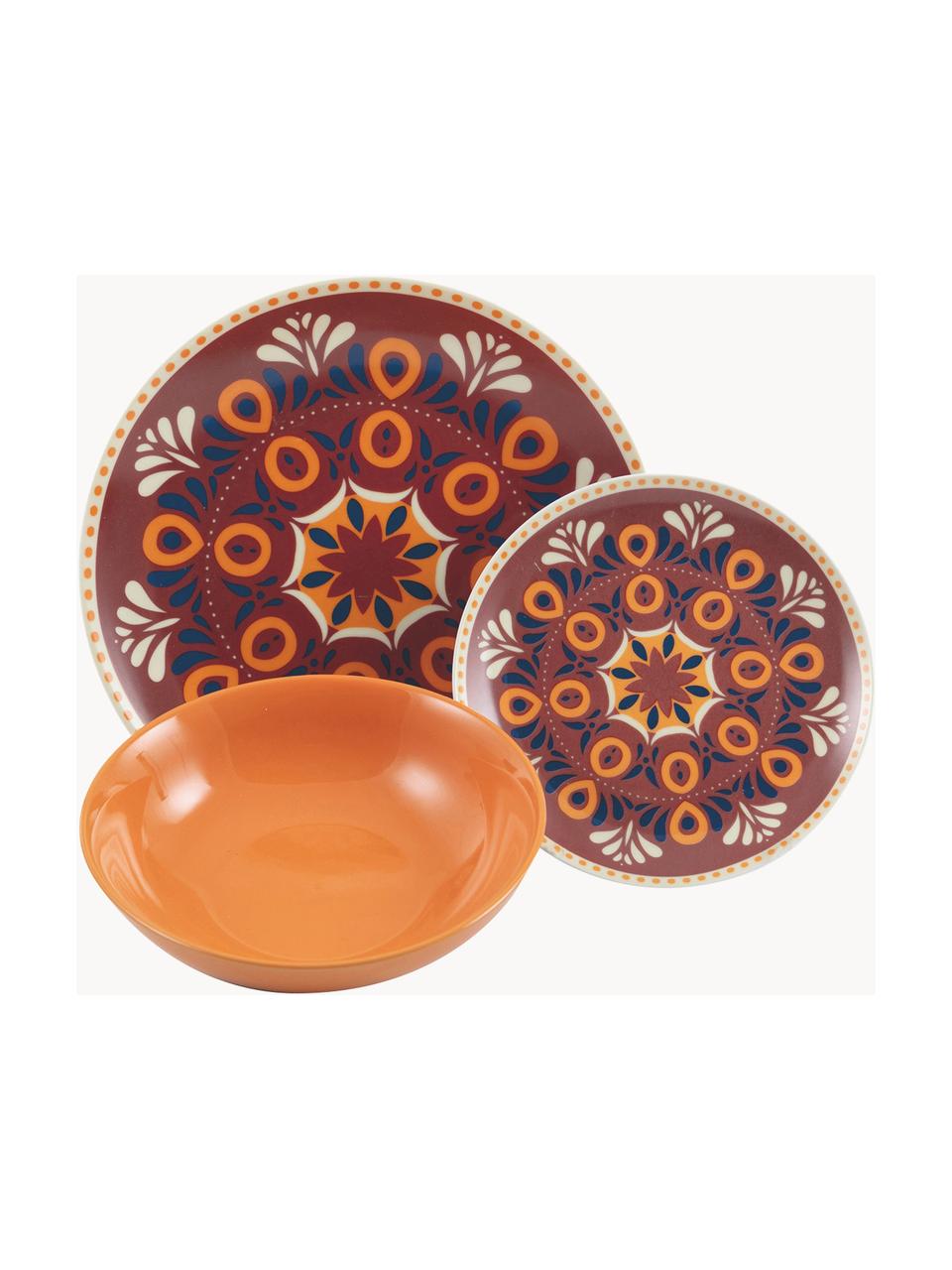 Sada porcelánového nádobí Shiraz, pro 6 osob (18 dílů), Porcelán, Více barev, Pro 6 osob (18 dílů)