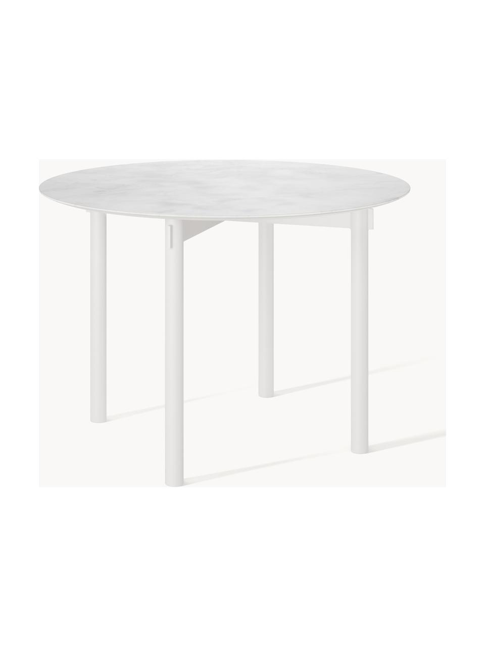 Table ronde Mavi, Ø 110 cm, Blanc, Ø 110 cm