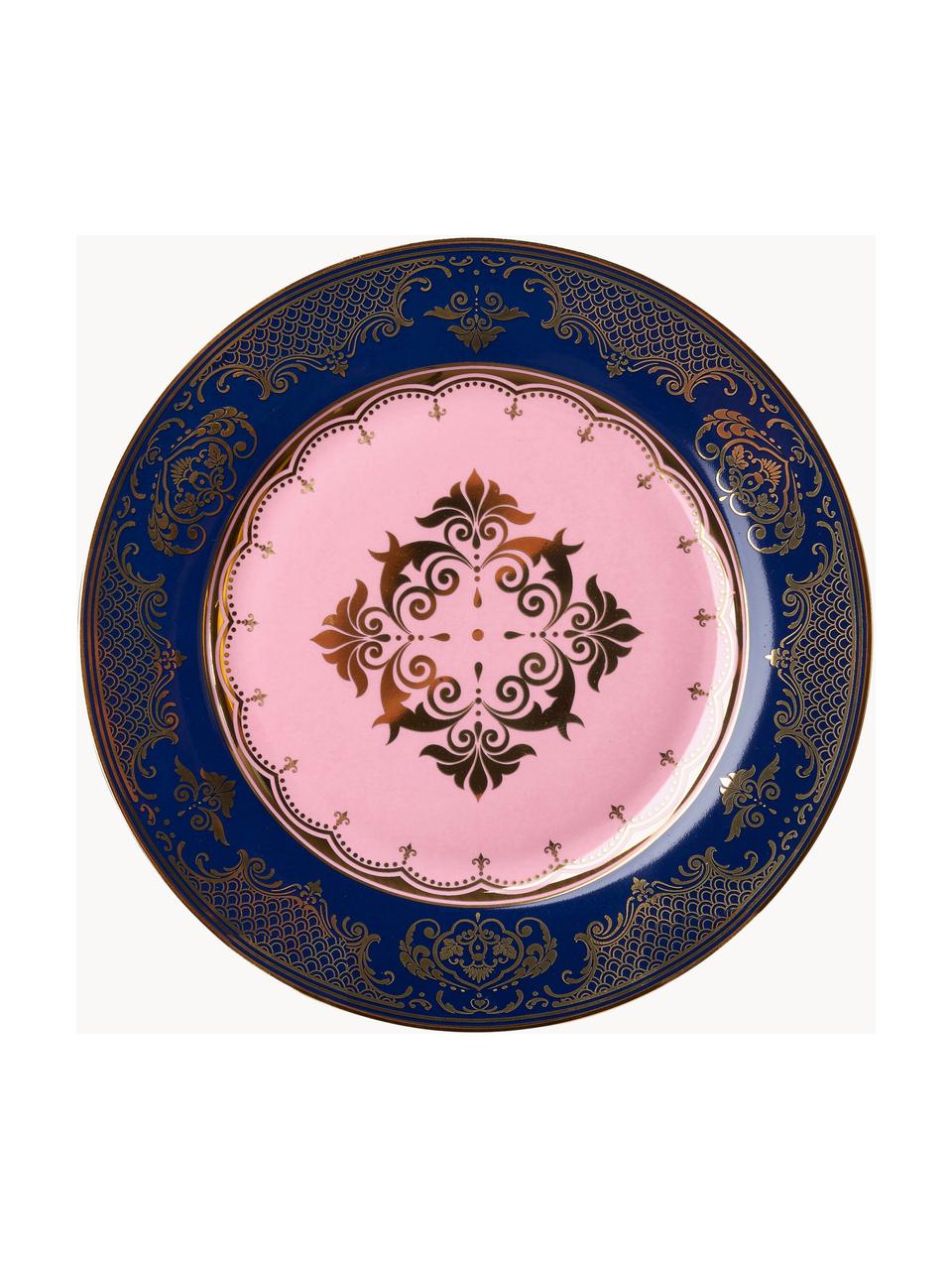 Set de platos postre Grandpa, 4 uds., Porcelana, Multicolor, Ø 19 cm