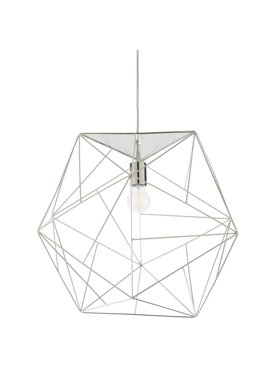 Lampa wisząca Cape Town, Odcienie srebrnego, Ø 51 x W 45 cm