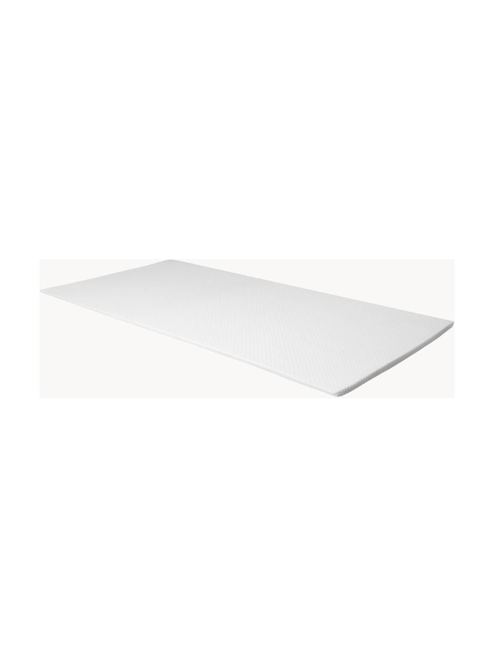 Viscoelastische Memory-Foam Matratzenauflage Premium, Bezug: 60 % Polyester, 40 % Visk, Weiß, 200 x 200 cm