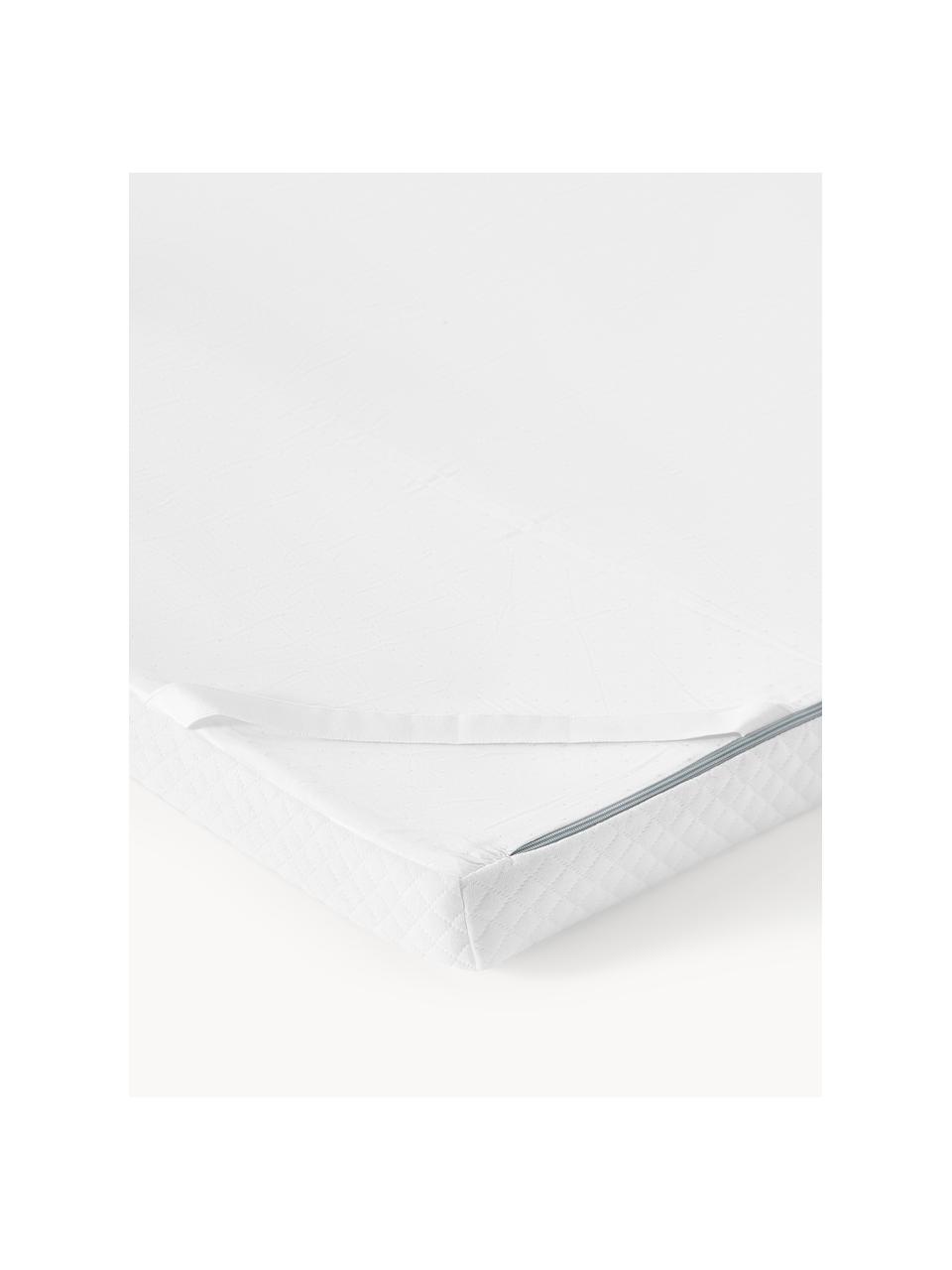 Viscoelastischer Memory-Foam-Topper Premium, Bezug: 60 % Polyester, 40 % Visk, Weiß, 180 x 200 cm