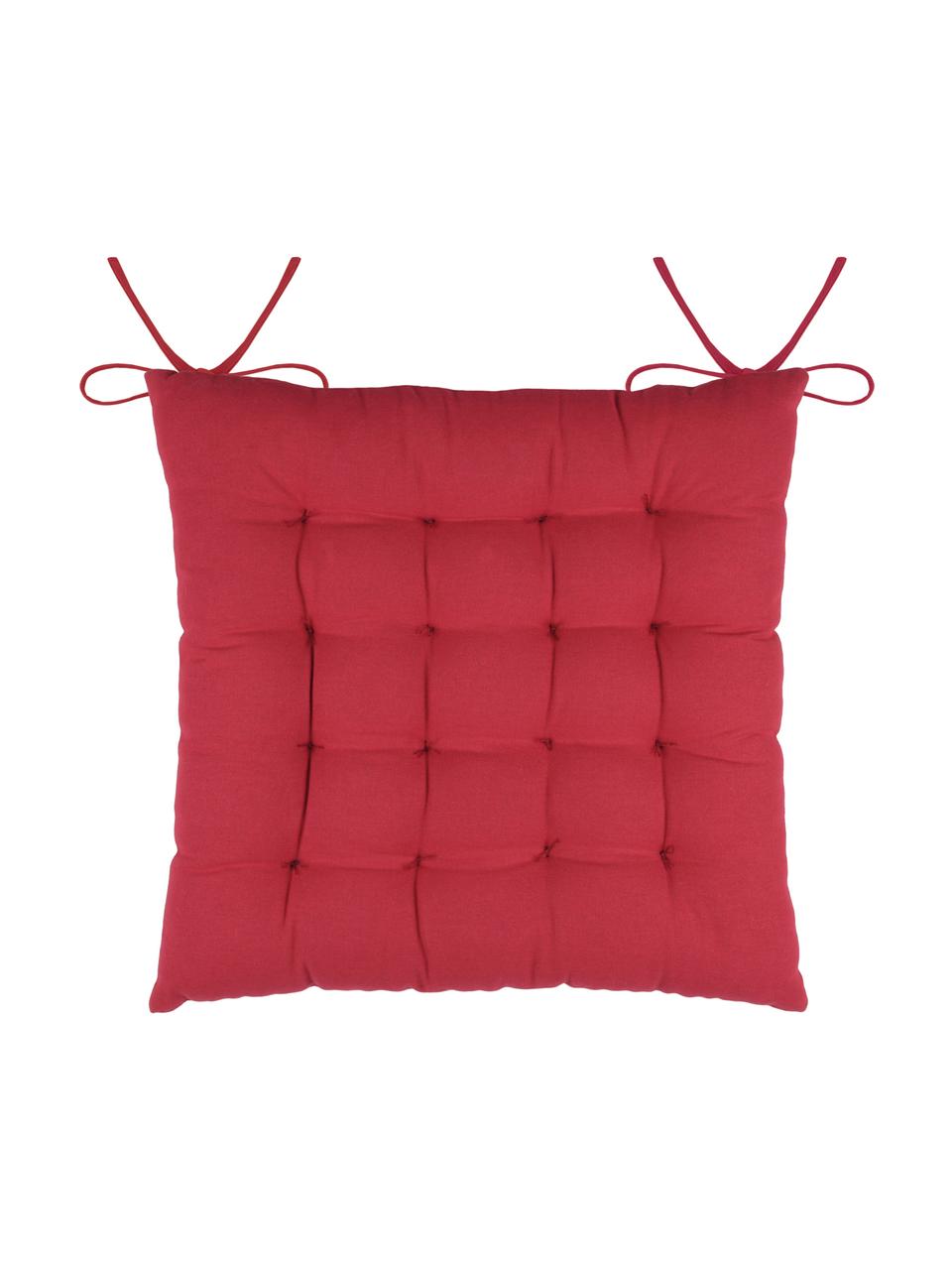 Poduszka na siedzisko Valmorel, Czerwony, biały, S 40 x D 40 cm