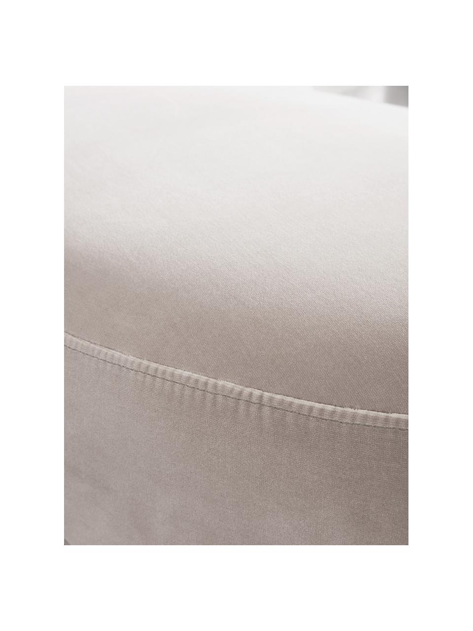 Samt-Sitzbank Coconino in Beige, gepolstert, Bezug: Baumwollsamt (89% Baumwol, Rahmen: Kiefernholz, Beige, 160 x 36 cm