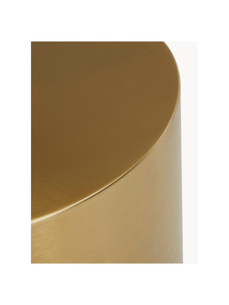 Kovový odkladací stolík Step, Leštený kov, Odtiene zlatej, Ø 50 x V 46 cm