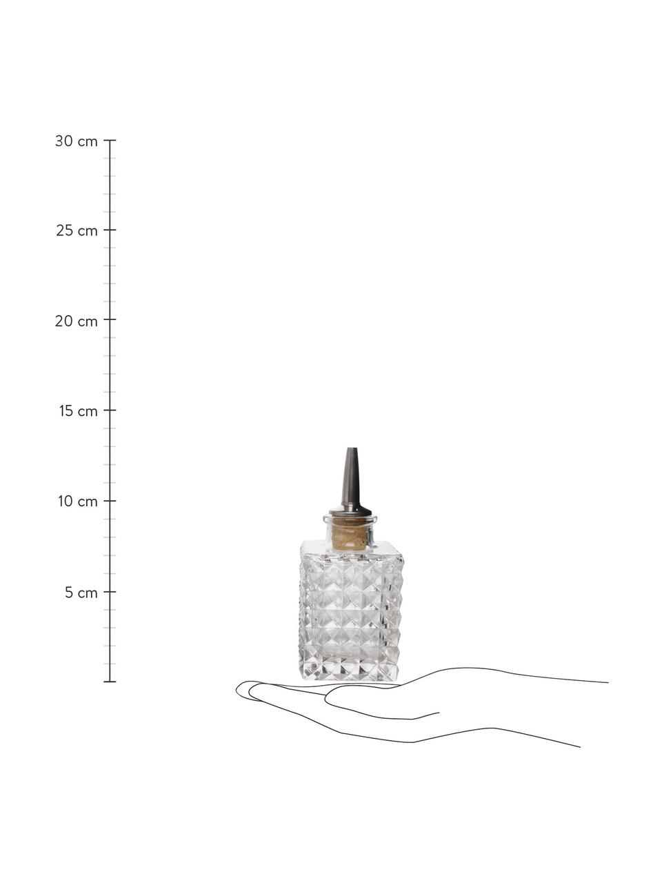 Azijn- en oli-dispenserset Oli, 2-delig, Transparant, Ø 6 x H 13 cm
