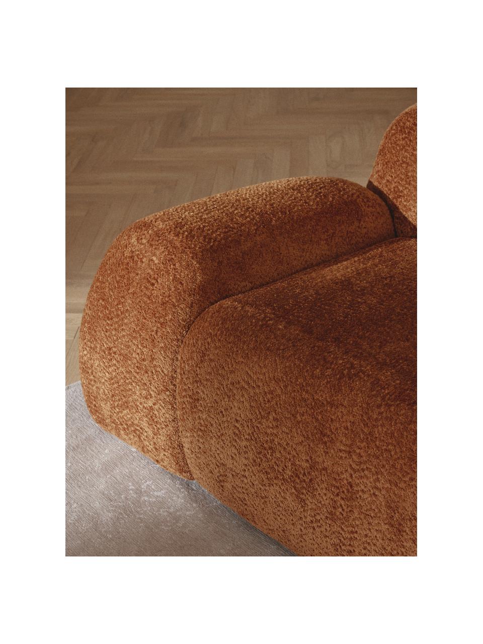 Loungesessel Wolke aus Teddy-Bouclé, Bezug: Teddy-Bouclé (100 % Polye, Teddy-Bouclé Terrakotta, B 138 x T 105 cm