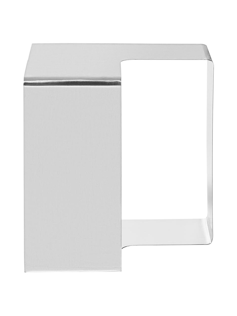 Stolik pomocniczy z metalu Eda, Metal, Odcienie srebrnego, S 45 x W 45 cm