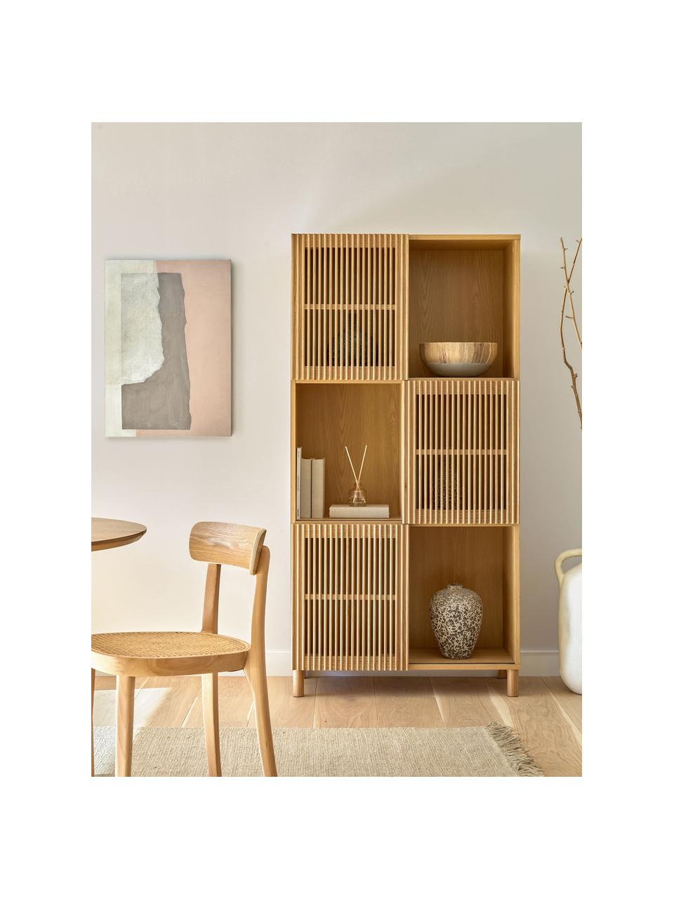 Étagère en bois de chêne Beyla, Bois de chêne, larg. 84 x haut. 170 cm