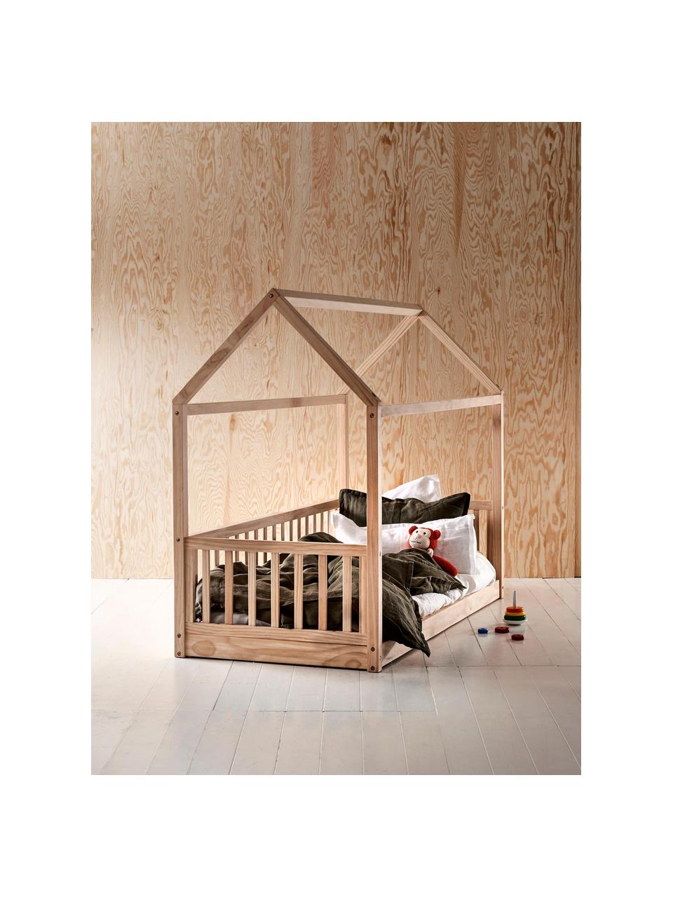 Lit en bois de pin pour enfant Castillo, 70 x 160 cm, Bois de pin, Bois de pin, larg. 70 x long. 160 cm