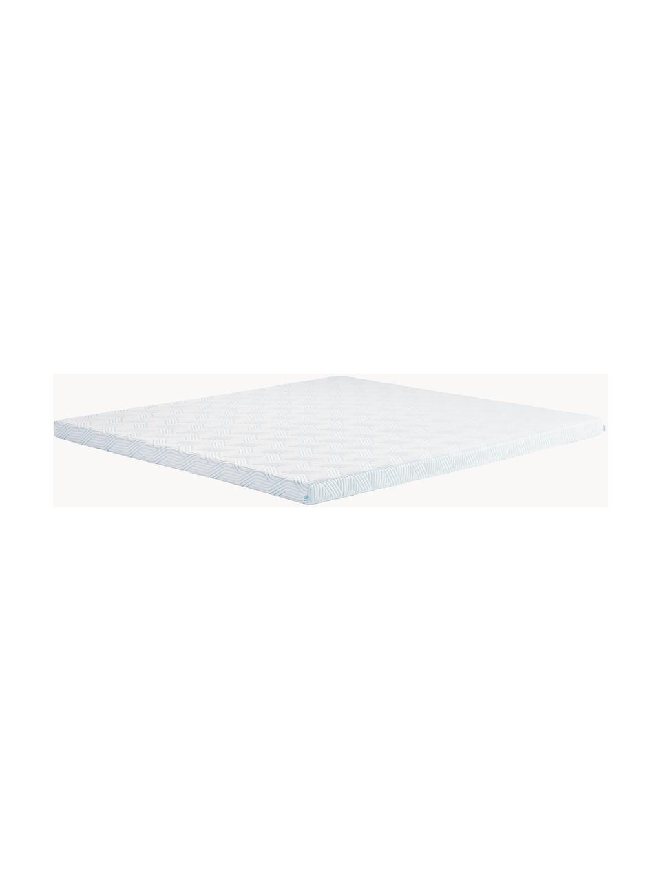Vrchní matrace z viskoelastické paměťové pěny Pro Plus SmartCool Firm, Bílá, Š 80 cm, D 200 cm