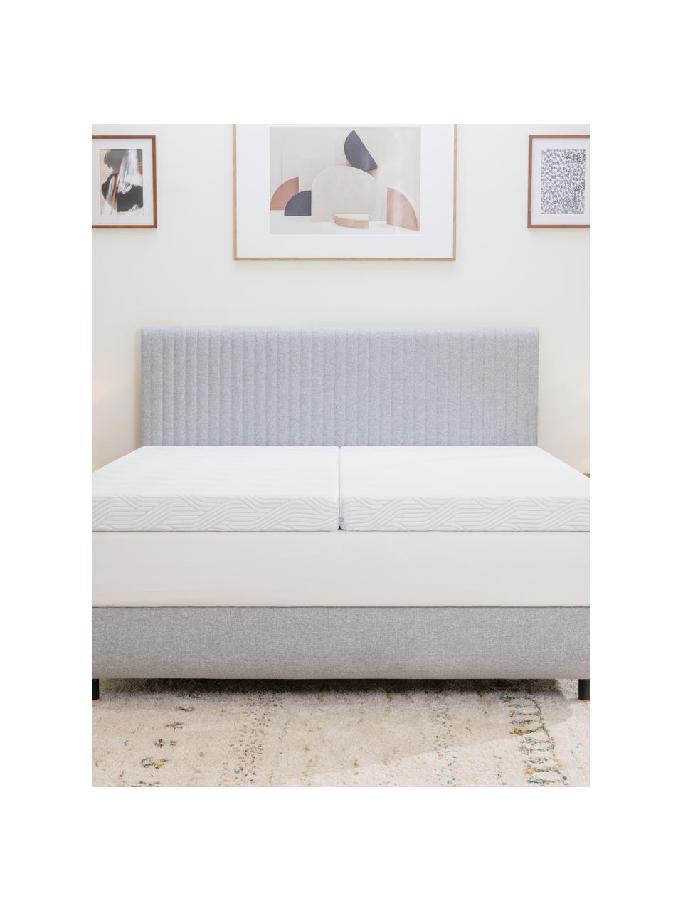 Topper materasso in memory foam viscoelastico Pro Plus SmartCool Firm, Retro: 100% poliestere, Duro, Larg. 80 x Lung. 200 cm