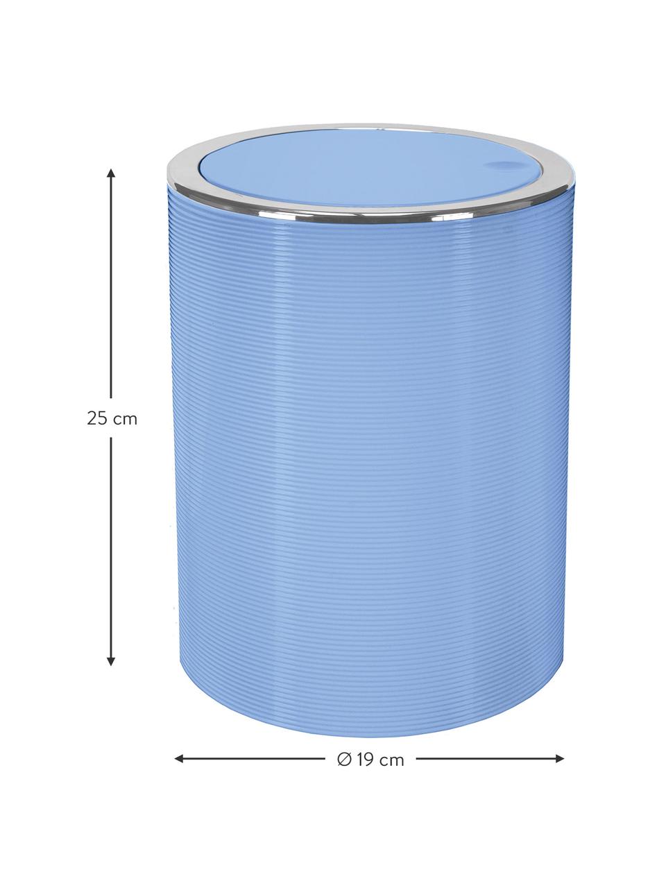 Kosz na śmieci Trace, Tworzywo sztuczne, Niebieski, Ø 19 x W 25 cm