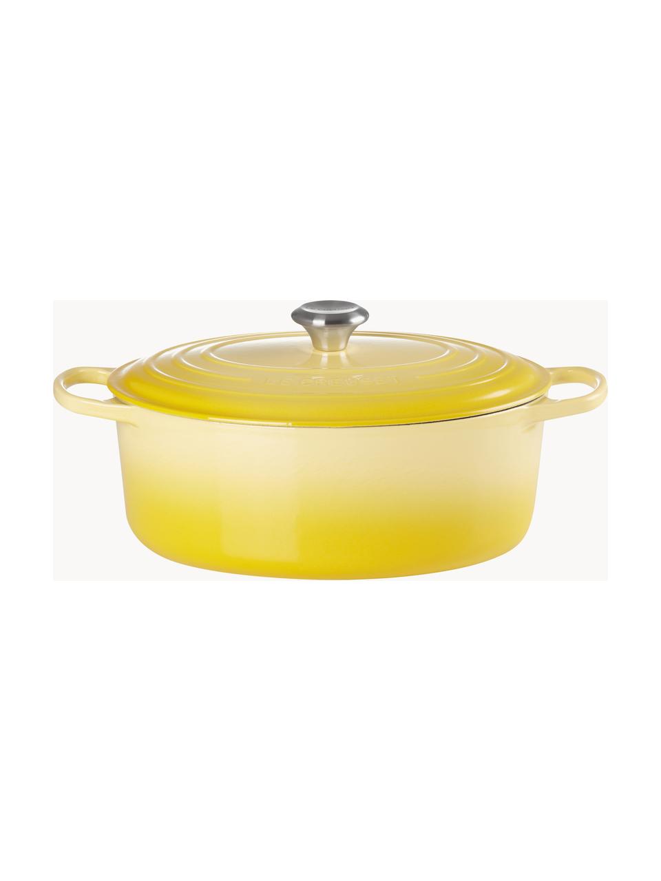 Cocotte ovale en fonte émaillée Signature Collection, Fonte, émaillée, Tons jaunes, larg. 31 x 18 cm, 6,3 L