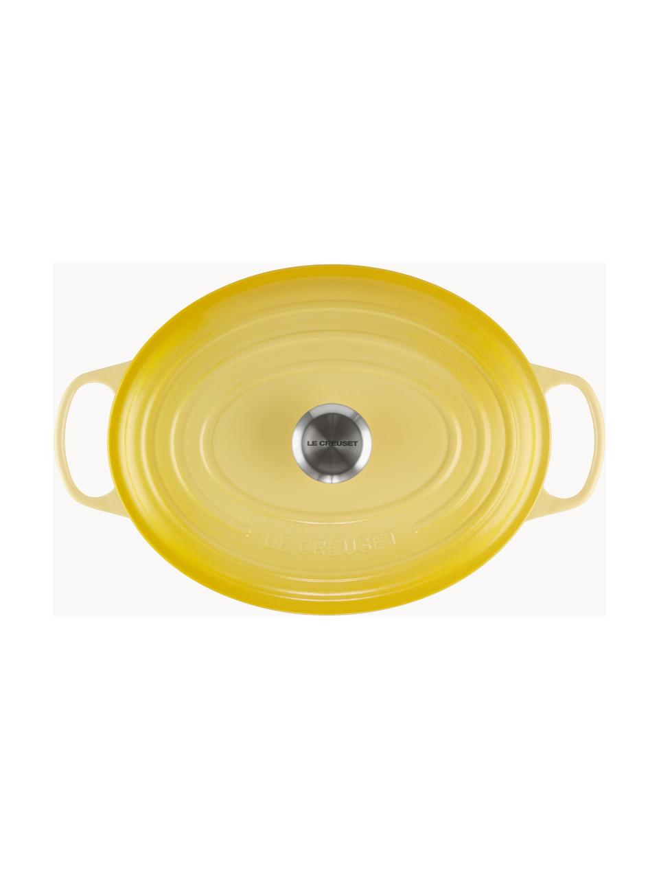 Cocotte ovale en fonte émaillée Signature Collection, Fonte, émaillée, Tons jaunes, larg. 31 x 18 cm, 6,3 L