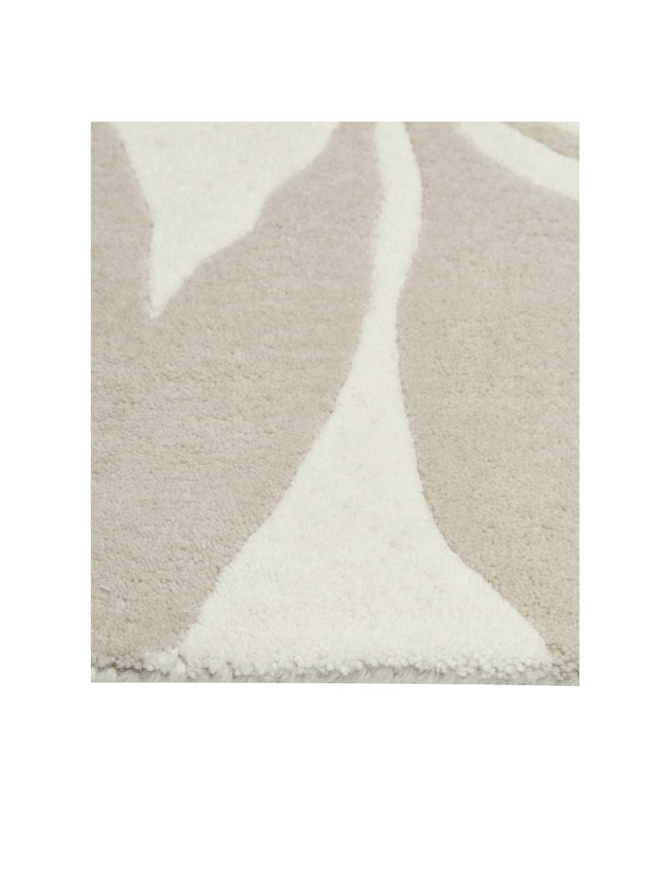 Alfombra artesanal de lana Lando, 100% lana

Las alfombras de lana se pueden aflojar durante las primeras semanas de uso, la pelusa se reduce con el uso diario., Beige, blanco crema, An 80 x L 150 cm (Tamaño XS)