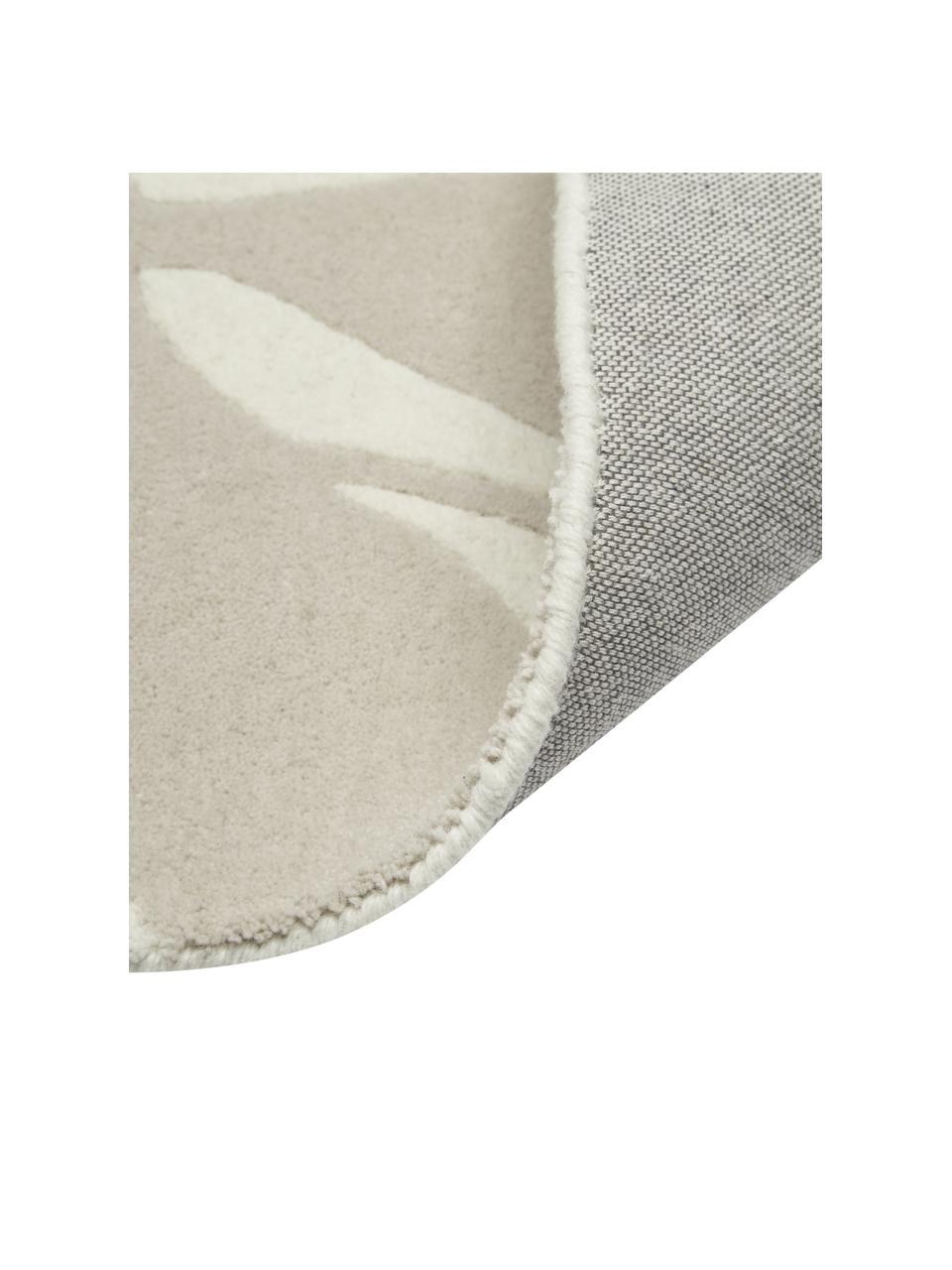 Ręcznie tuftowany dywan z wełny Lando, 100% wełna

Włókna dywanów wełnianych mogą nieznacznie rozluźniać się w pierwszych tygodniach użytkowania, co ustępuje po pewnym czasie, Beżowy, kremowobiały, S 80 x D 150 cm (Rozmiar XS)