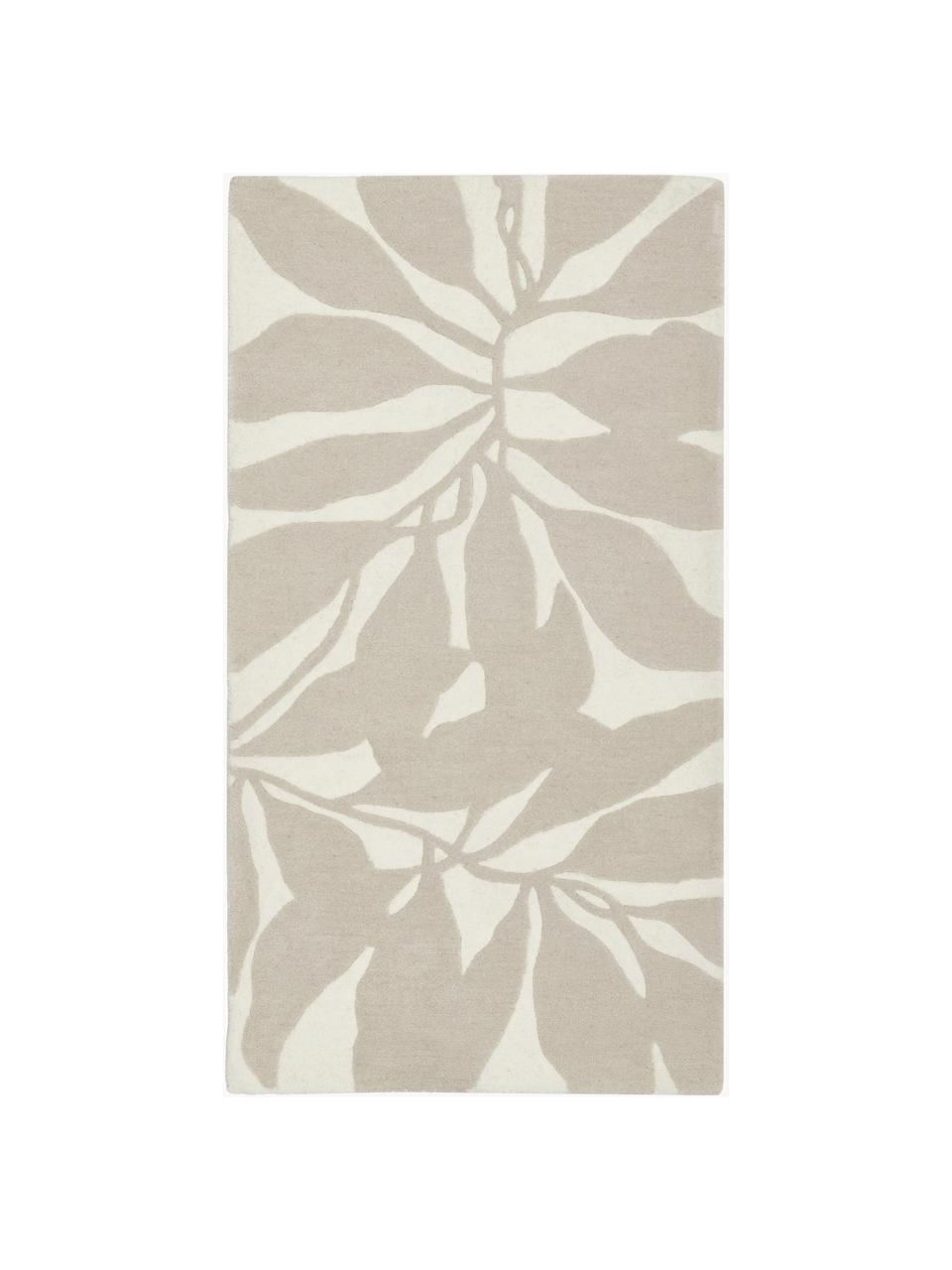 Alfombra artesanal de lana Lando, 100% lana

Las alfombras de lana se pueden aflojar durante las primeras semanas de uso, la pelusa se reduce con el uso diario., Beige, blanco crema, An 80 x L 150 cm (Tamaño XS)