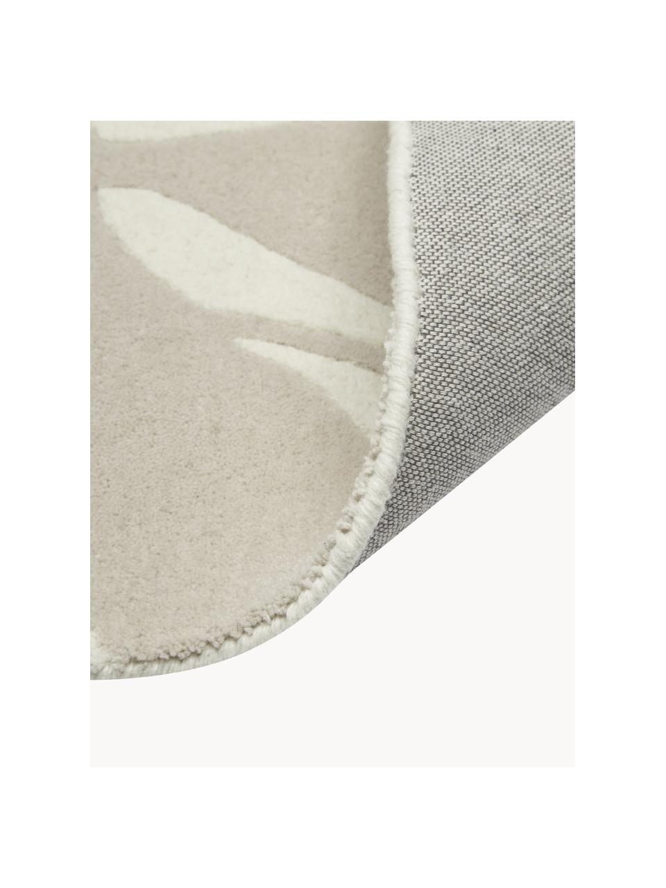 Tapis en laine tufté main Lando, 100 % laine

Les tapis en laine peuvent perdre des fibres lors des premières semaines et des peluches peuvent se former, ce phénomène est naturel et diminue à mesure de votre usage et du temps, Beige, blanc crème, larg. 80 x long. 150 cm (taille XS)