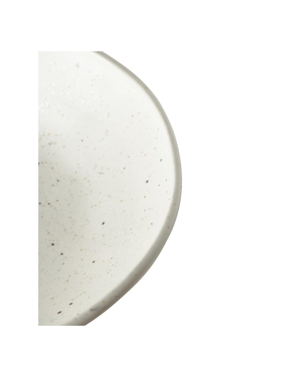 Bols à céréales Marlee, 4 pièces, Grès cérame, Blanc crème, Ø 19 x haut. 5 cm