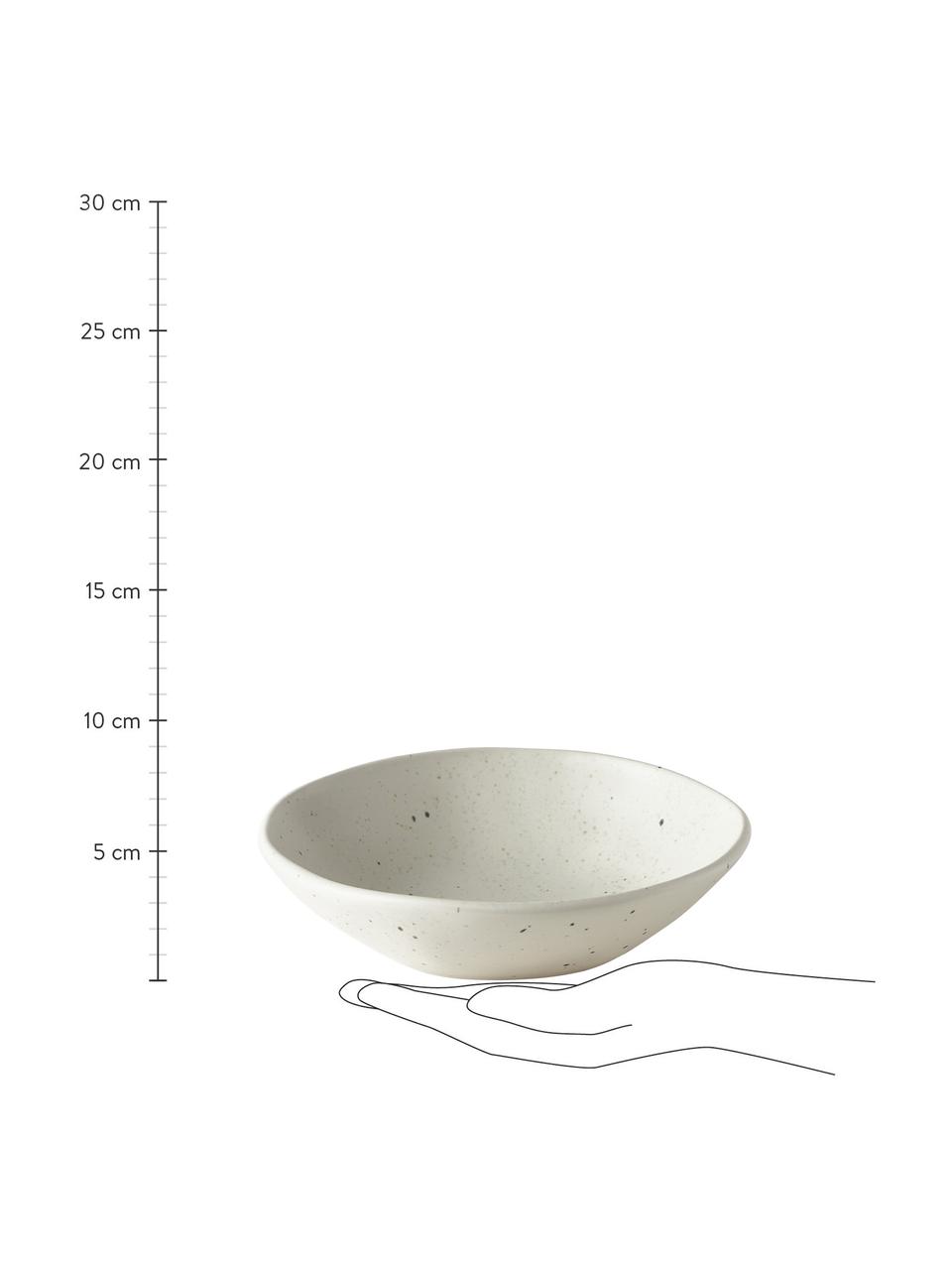 Ciotola per cereali Marlee, 4 pezzi, Terracotta, Bianco crema, Ø 19 x Alt. 5 cm