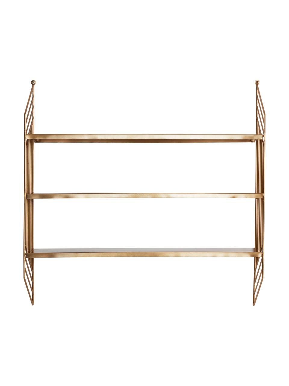 Étagère murale en métal Willie, Métal, Couleur laitonnée, larg. 61 x haut. 61 cm