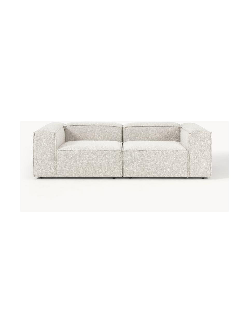 Modulárna bouclé pohovka Lennon (3-miestna), Buklé lomená biela, Š 238 x H 119 cm