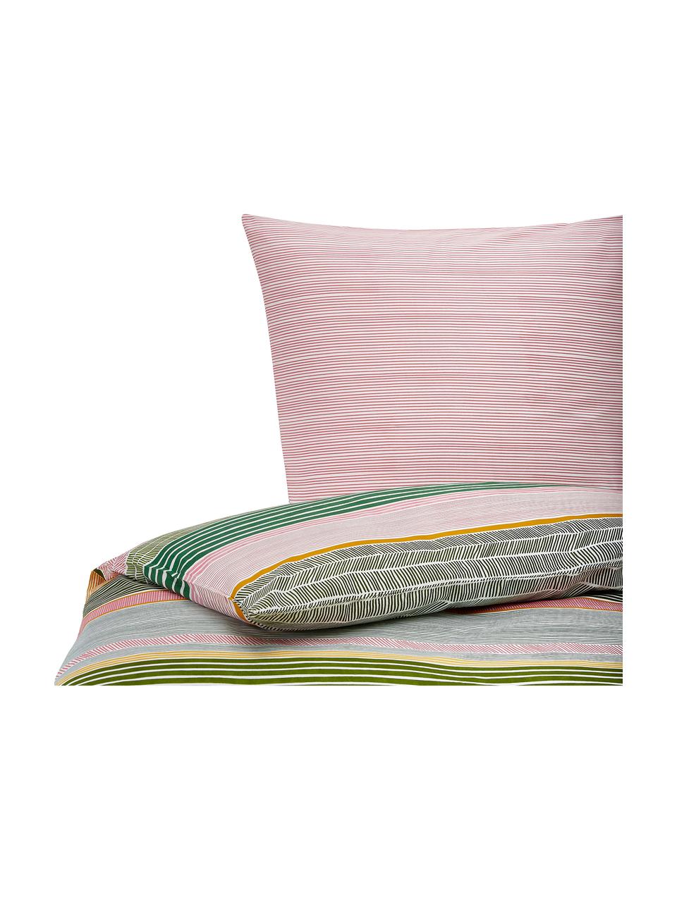 Bavlnená posteľná bielizeň s farebnými pruhmi Alegria, Viacfarebná