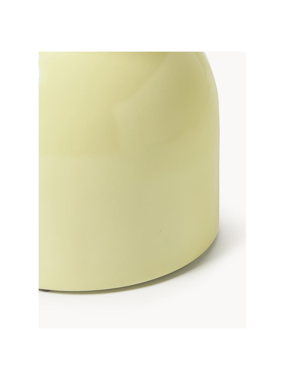 Interiérový/exteriérový odkládací stolek Gigi, Umělá hmota, kov s práškovým nástřikem, Světle zelená, Š 45 cm, V 55 cm