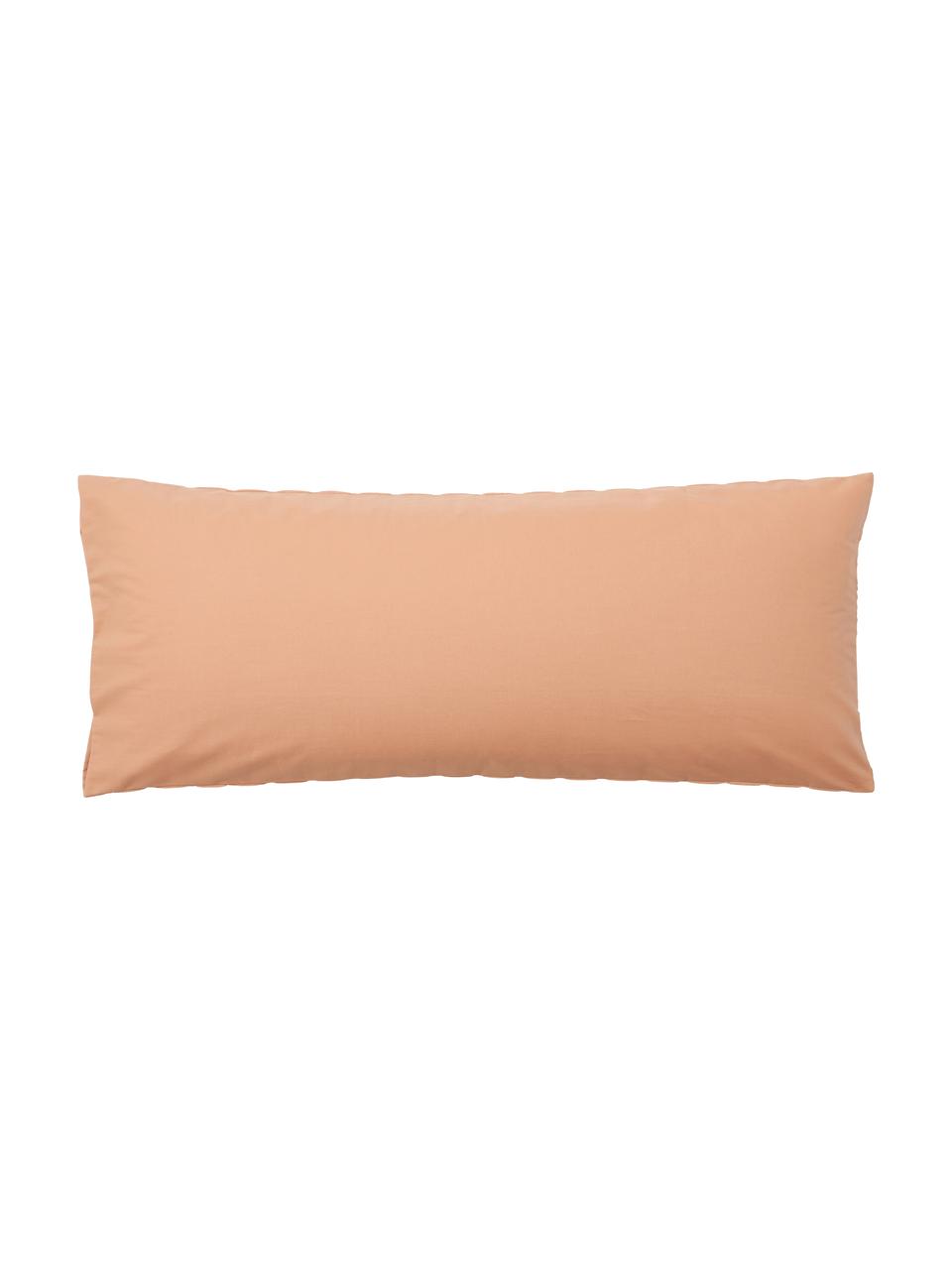 Funda de almohada de algodón Esme, Reverso: tejido renforcé Densidad , Terracota, An 45 x L 110 cm