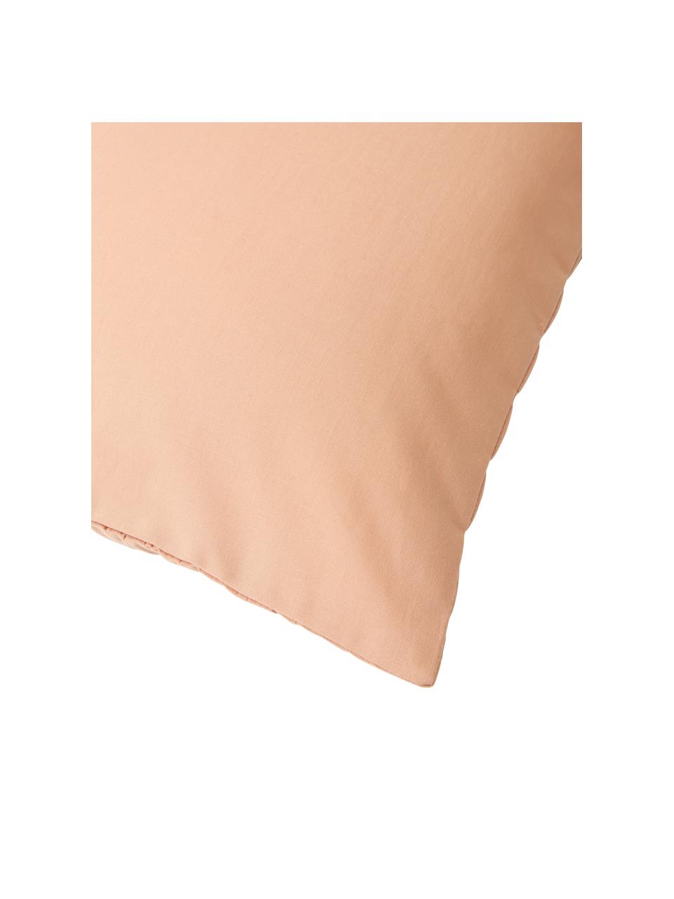 Funda de almohada de algodón Esme, Reverso: tejido renforcé Densidad , Terracota, An 45 x L 110 cm
