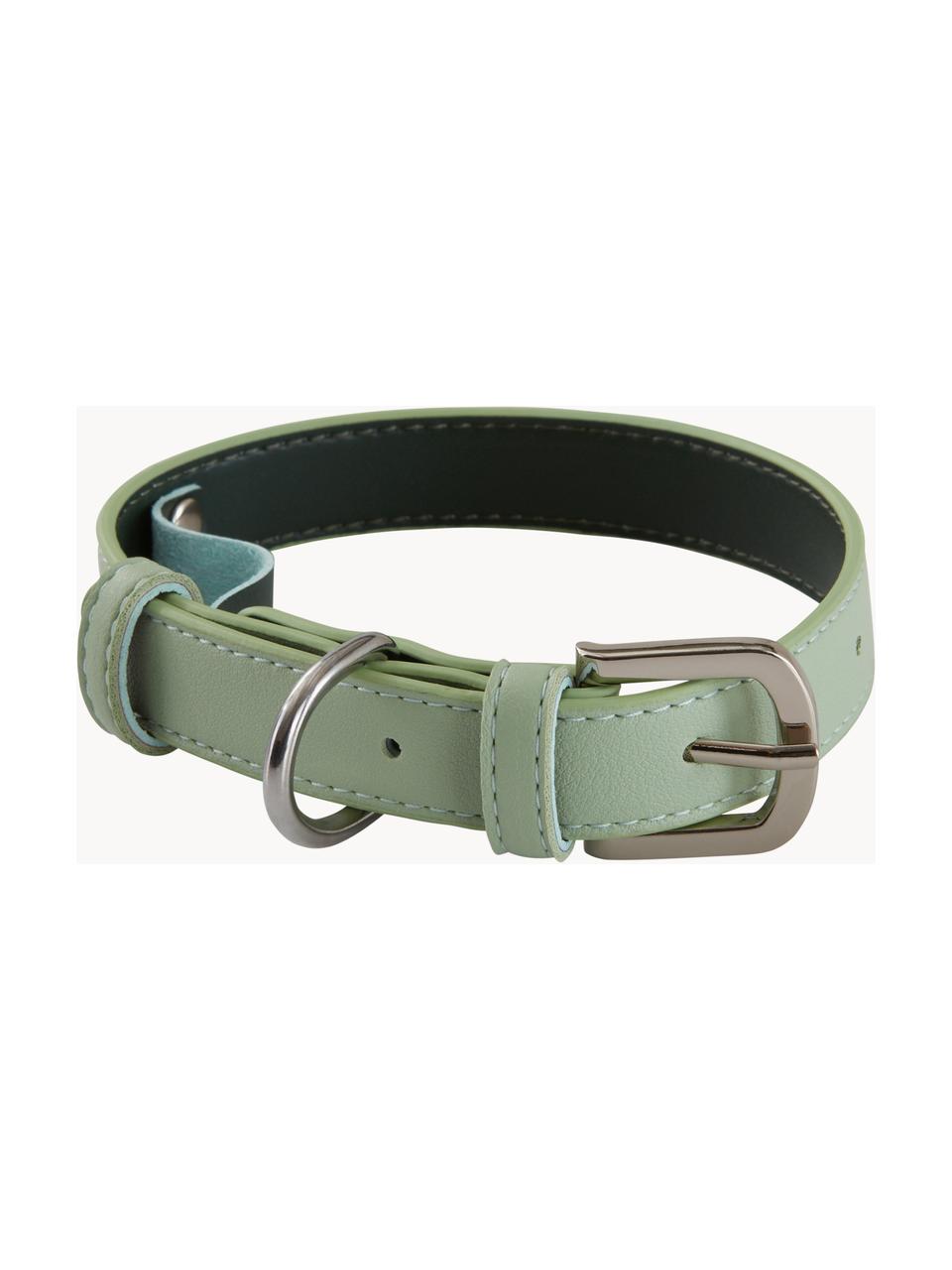 Collar para mascotas Inu, Cuero sintético, Verde salvia, verde oscuro, L 30/38 cm