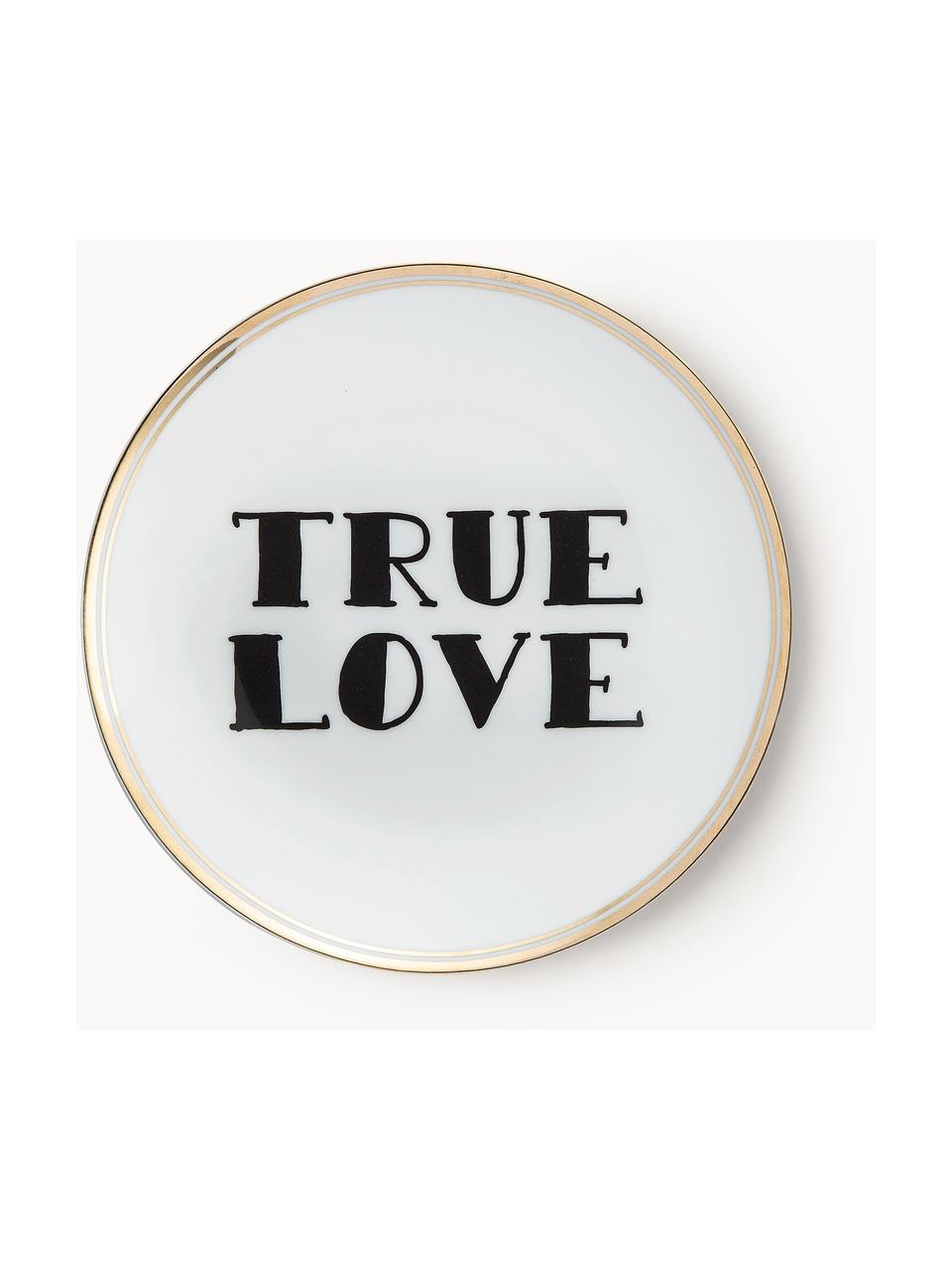 Plato postre de porcelana True Love, Porcelana, True Love, Ø 17 cm