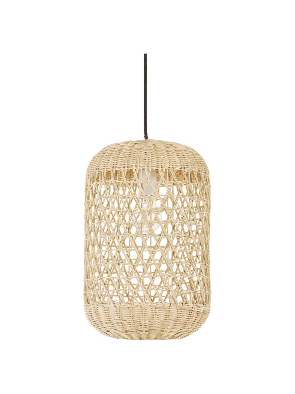 Lampa wisząca z drewna bambusowego Aurora, Jasny brązowy, Ø 25 x W 40 cm