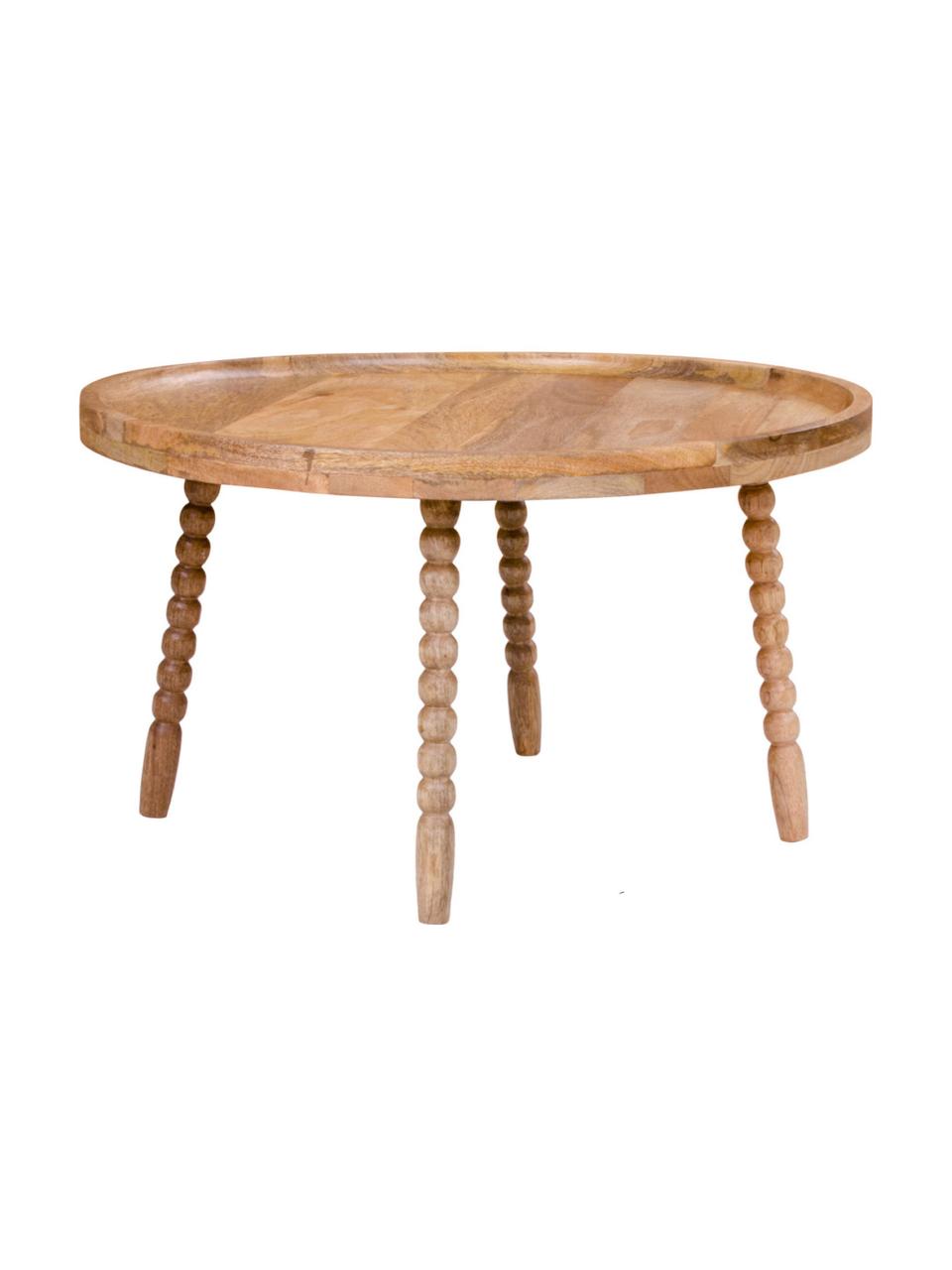 Okrągły stolik kawowy z drewna mangowego Jammu, Drewno mangowe, Drewno mangowe, Ø 60 cm