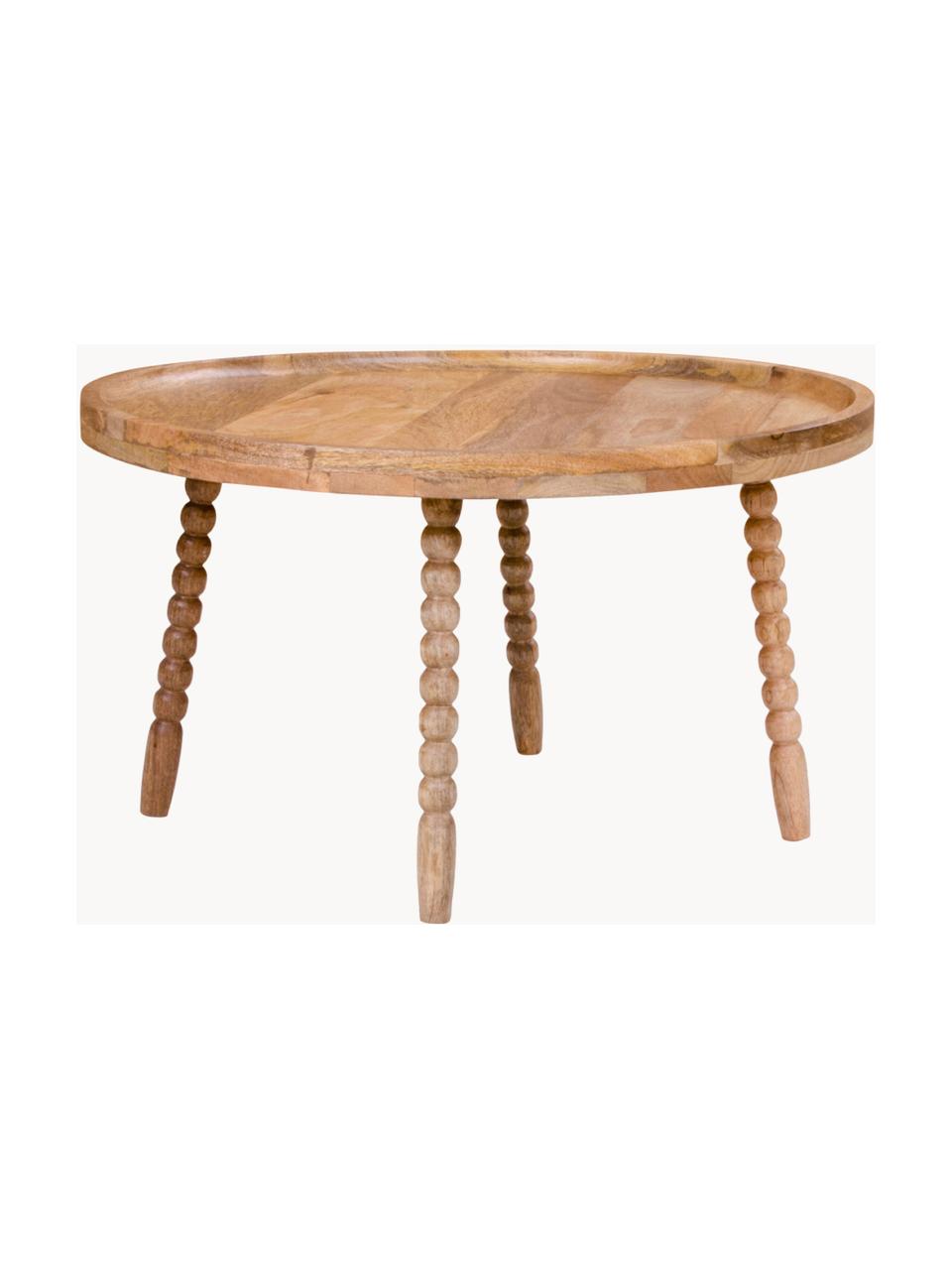 Kulatý konferenční stolek z mangového dřeva Jammu, Mangové dřevo, Mangové dřevo, Ø 60 cm