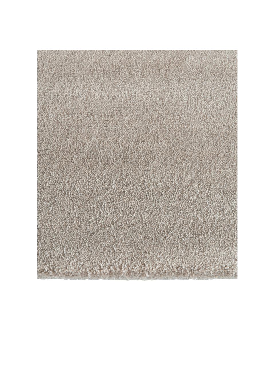 Tapis à poils ras en laine tufté main Jadie, Beige, larg. 160 x long. 230 cm (taille M)