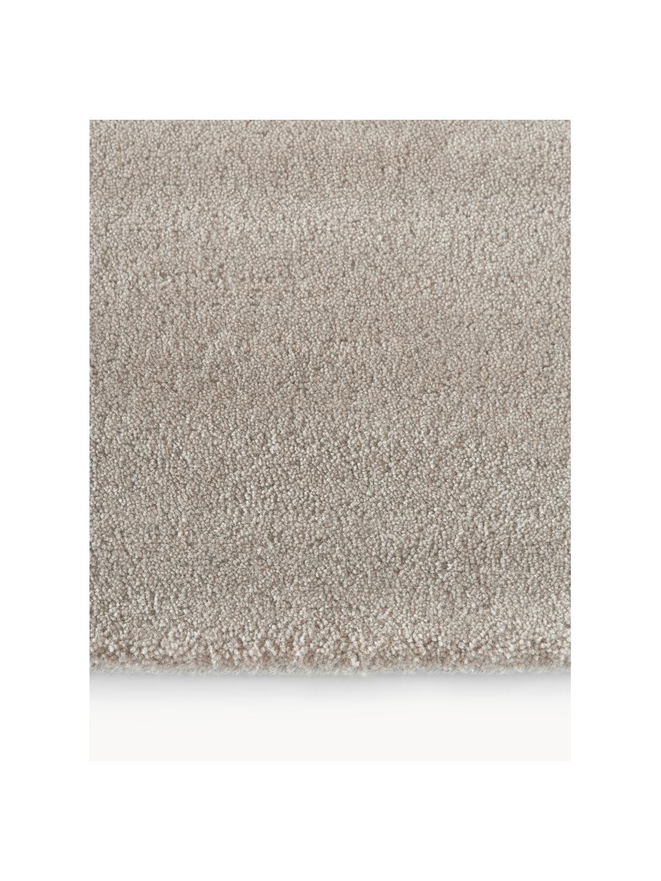 Ručně všívaný vlněný koberec s nízkým vlasem Jadie, Greige, Š 160 cm, D 230 cm (velikost M)