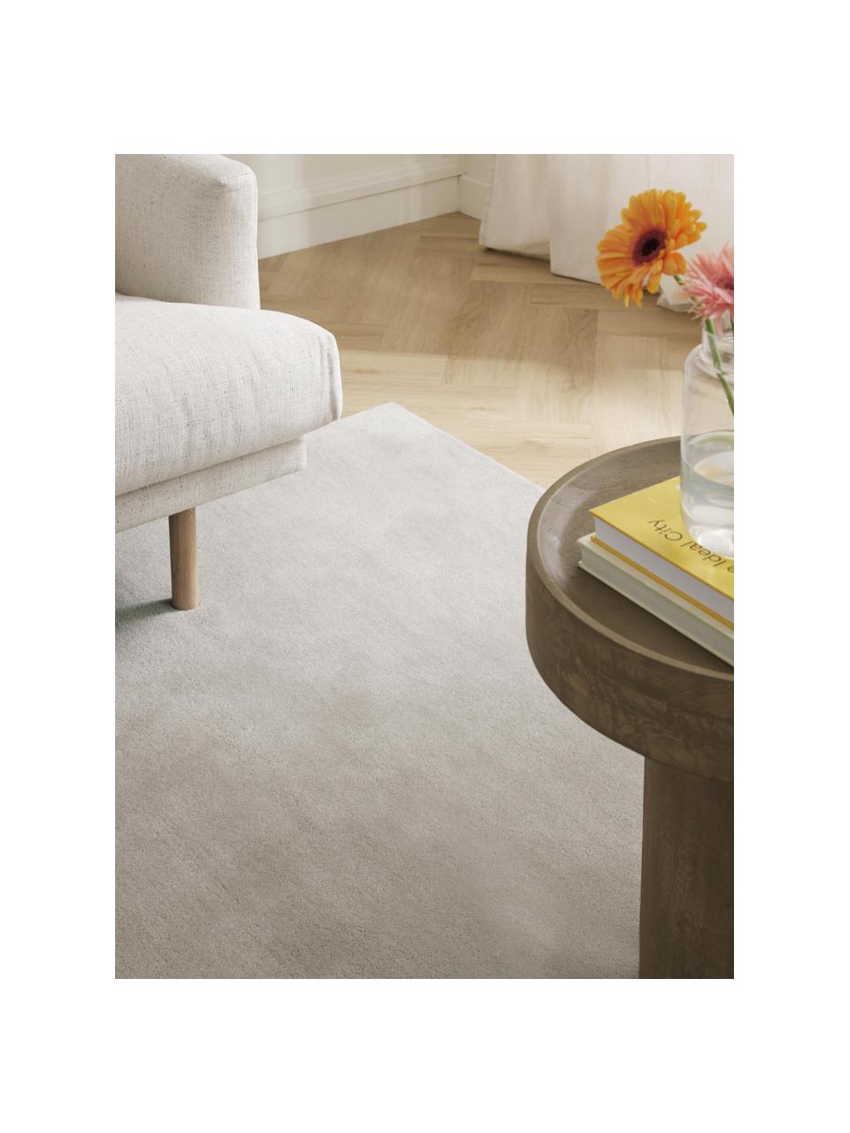Ručně všívaný vlněný koberec s nízkým vlasem Jadie, Greige, Š 160 cm, D 230 cm (velikost M)