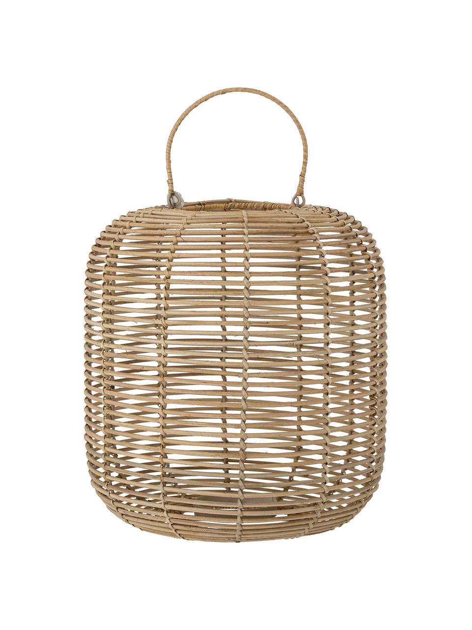 Lanterna da giardino in rattan Nei, Marrone chiaro, Ø 35 x Alt. 47 cm