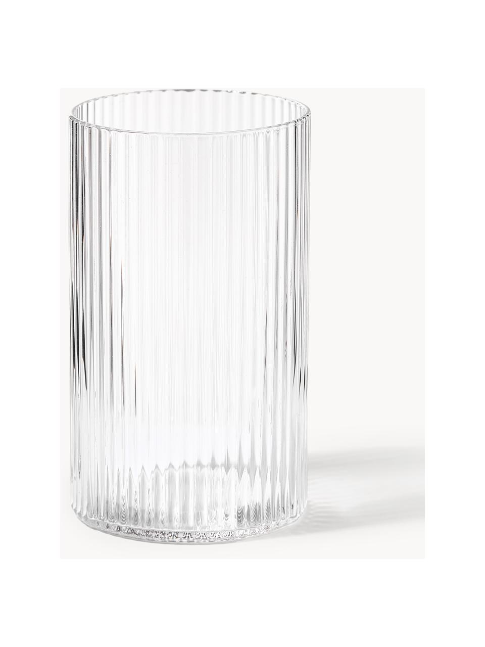 Couvercle pour carafe soufflé bouche Ripple, Verre, soufflé bouche, Transparent, haute brillance, Ø 5 x haut. 9 cm