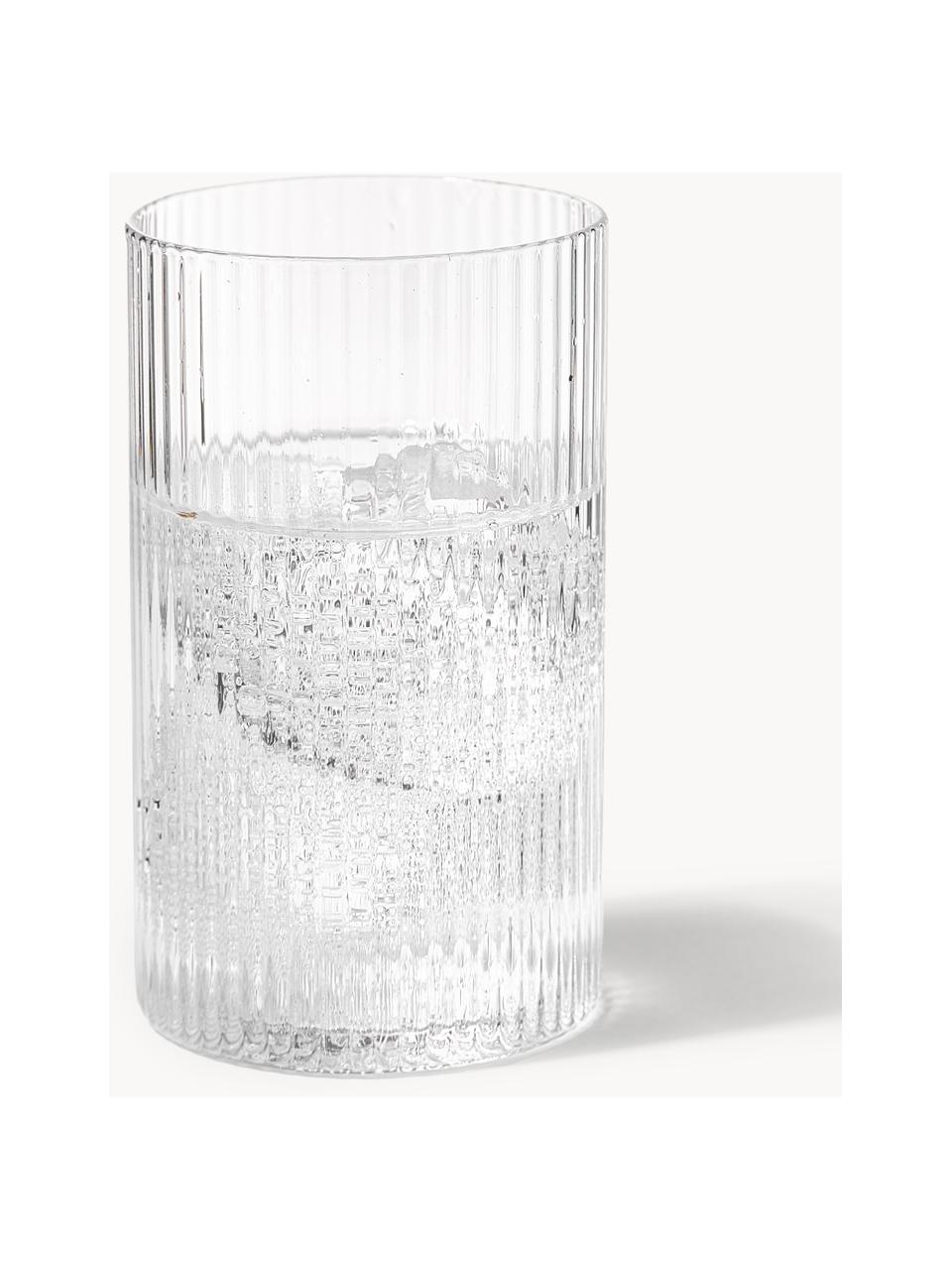 Couvercle pour carafe soufflé bouche Ripple, Verre, soufflé bouche, Transparent, haute brillance, Ø 5 x haut. 9 cm