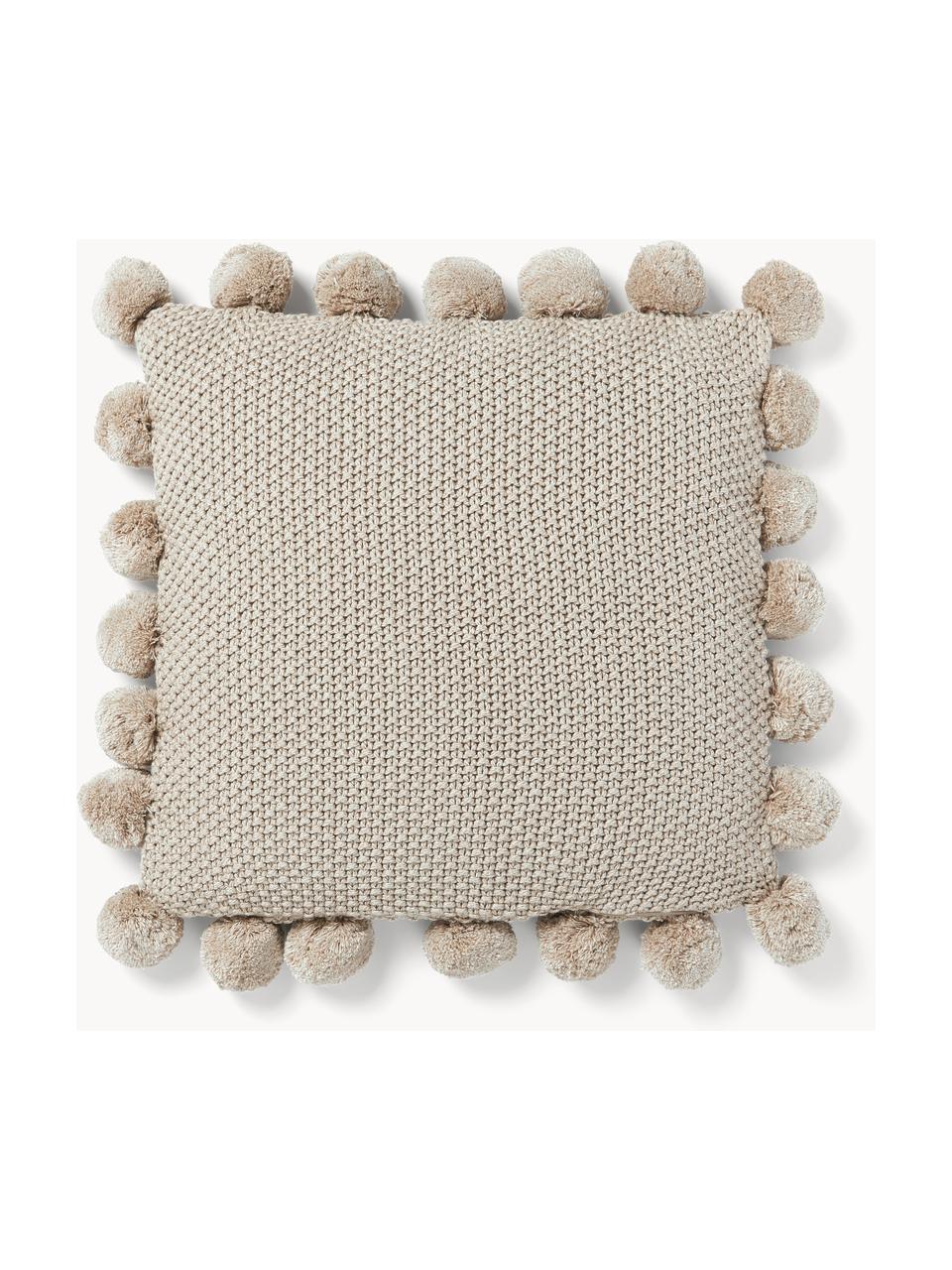 Housse de coussin 40x40 avec pompons Molly, 100 % coton

Le matériau est certifié STANDARD 100 OEKO-TEX®, 11.HIN.00050, HOHENSTEIN HTTI, Beige clair, larg. 40 x long. 40 cm