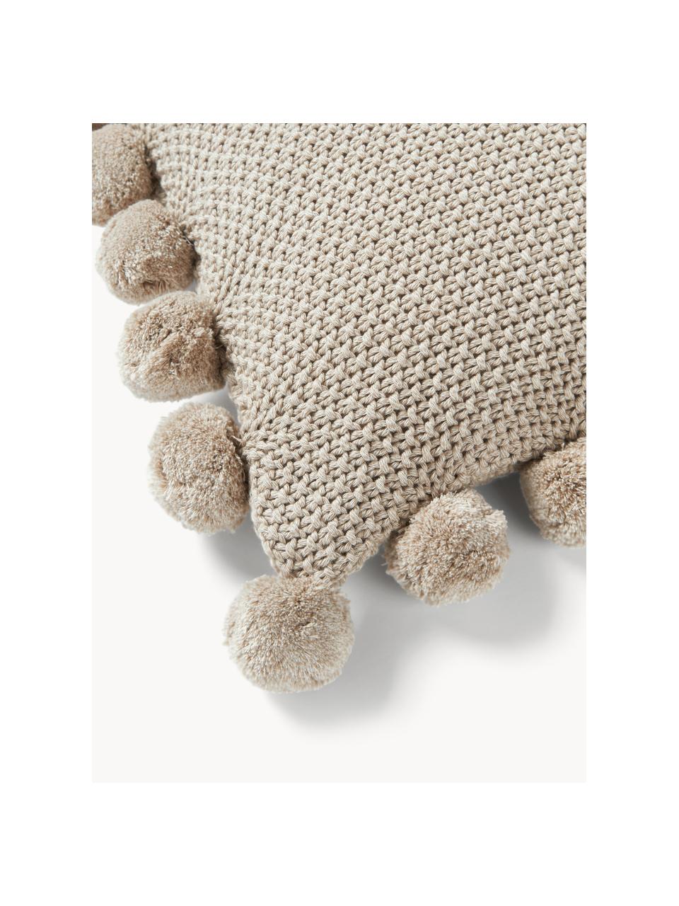 Housse de coussin 40x40 avec pompons Molly, 100 % coton

Le matériau est certifié STANDARD 100 OEKO-TEX®, 11.HIN.00050, HOHENSTEIN HTTI, Beige clair, larg. 40 x long. 40 cm