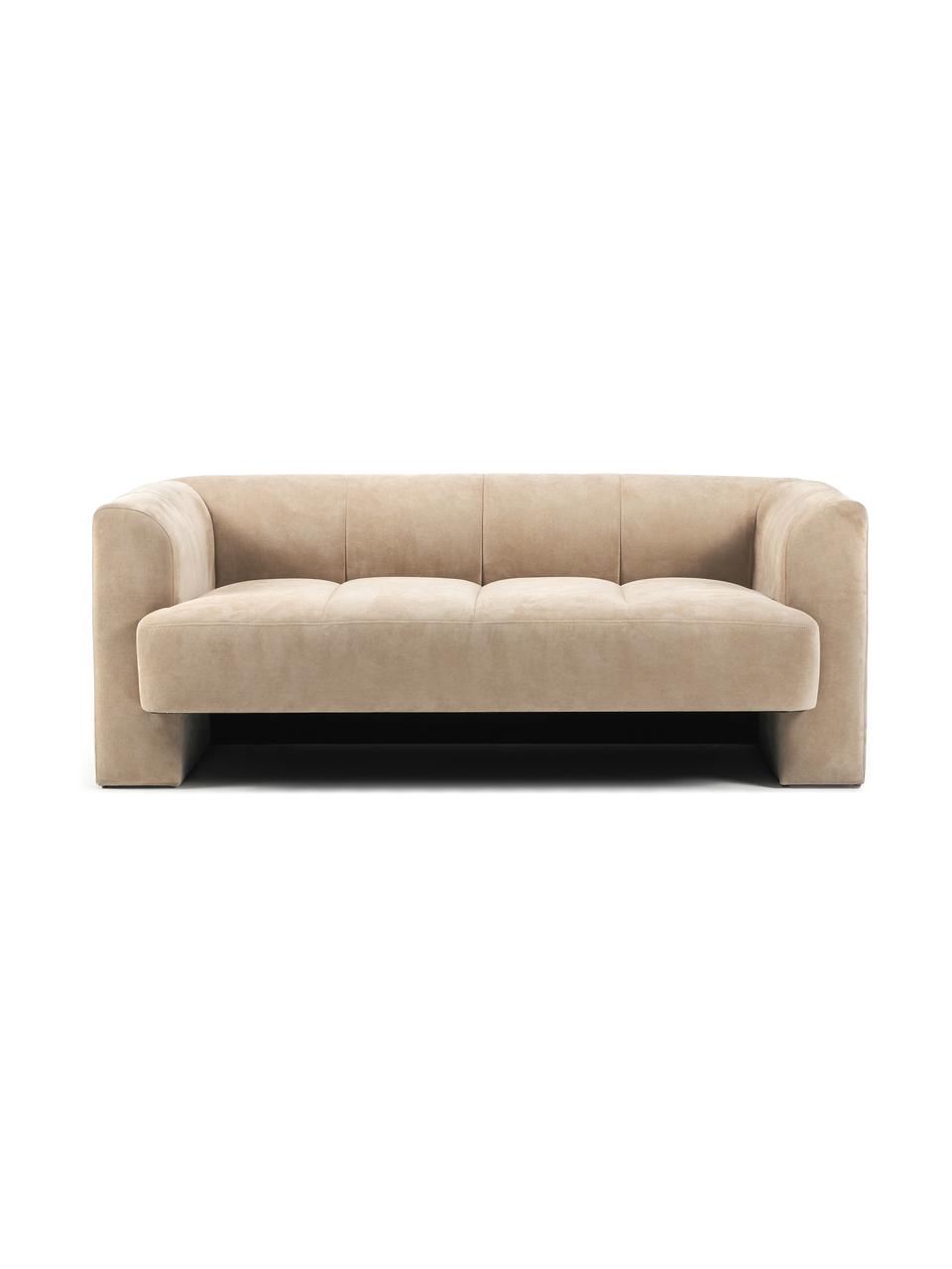 Sofa Bobi (2-osobowa), Tapicerka: 88% poliester, 12% nylon , Stelaż: lite drewno sosnowe, Piaskowa tkanina, S 178 x G 82 cm